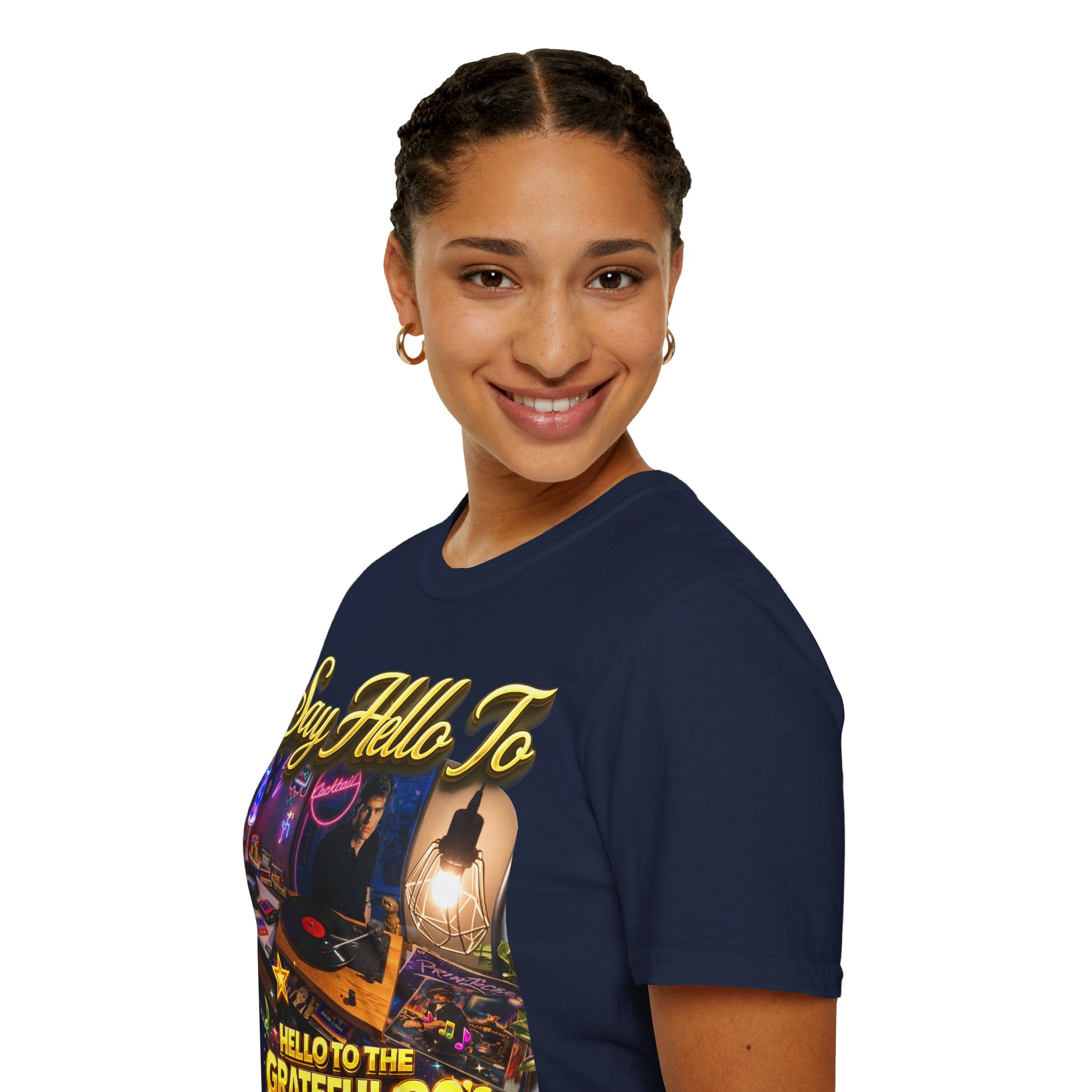 Say Hello To The Grateful 80s T-Shirt — Retro 80s Music Vintage Tee Printify