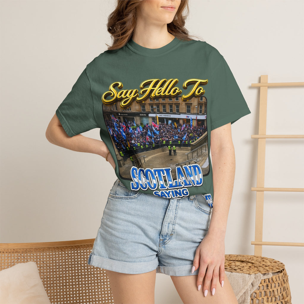 Say Hello To Scotland Saying Send Them Home T-Shirt Printify