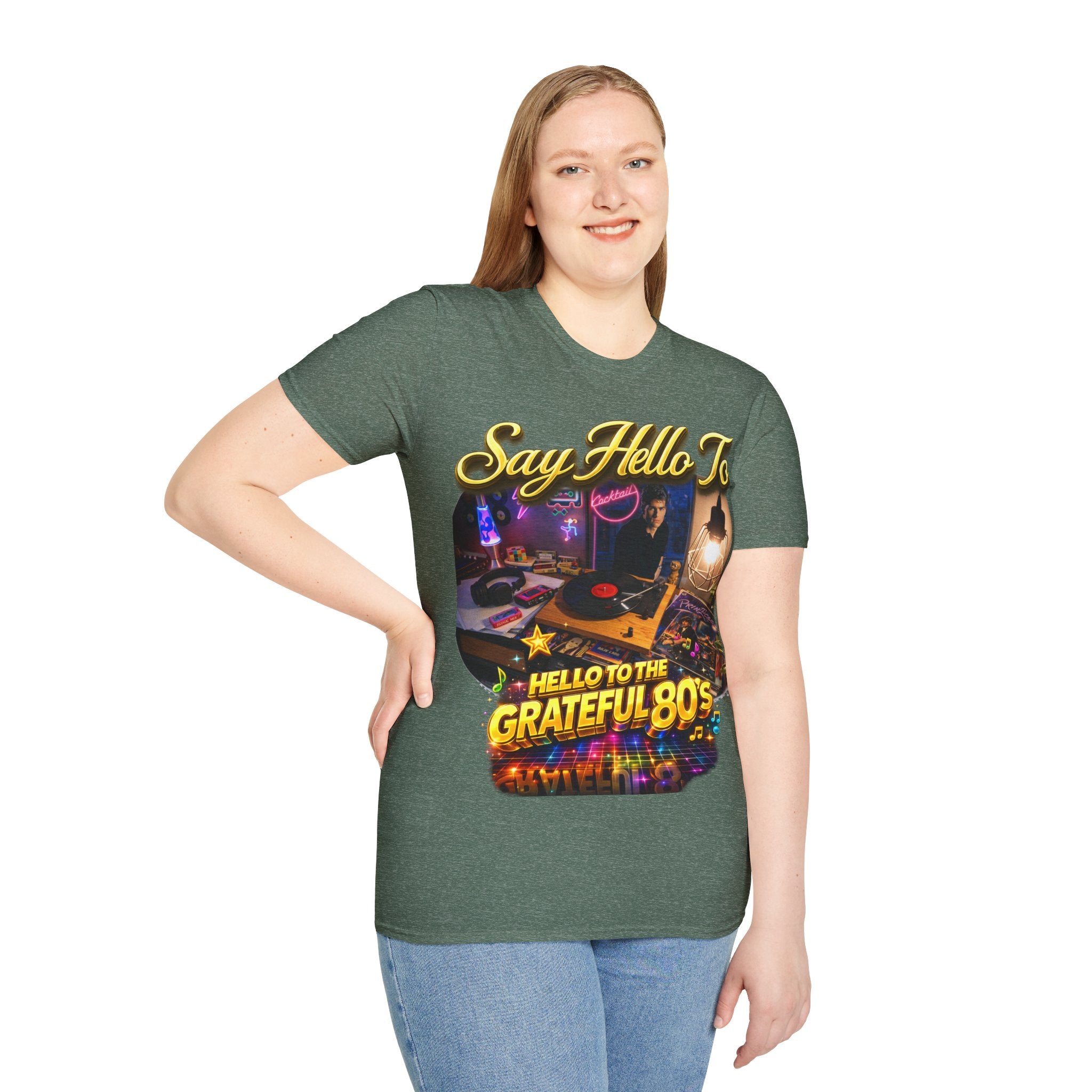 Say Hello To The Grateful 80s T-Shirt — Retro 80s Music Vintage Tee Printify