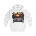 Skynet Aftermath Zip Hoodie — "Say Hello To" Post-Apocalyptic Graphic Hoodie Printify