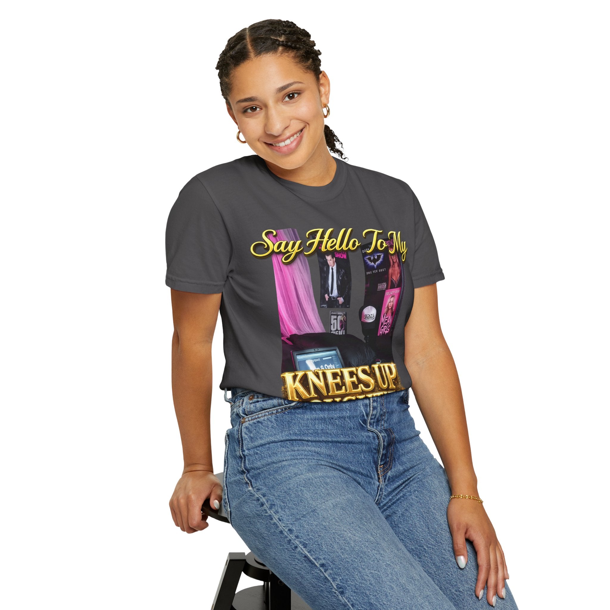 Knees Up Noughties Graphic T-Shirt — Retro MySpace Pop Culture Tee Printify