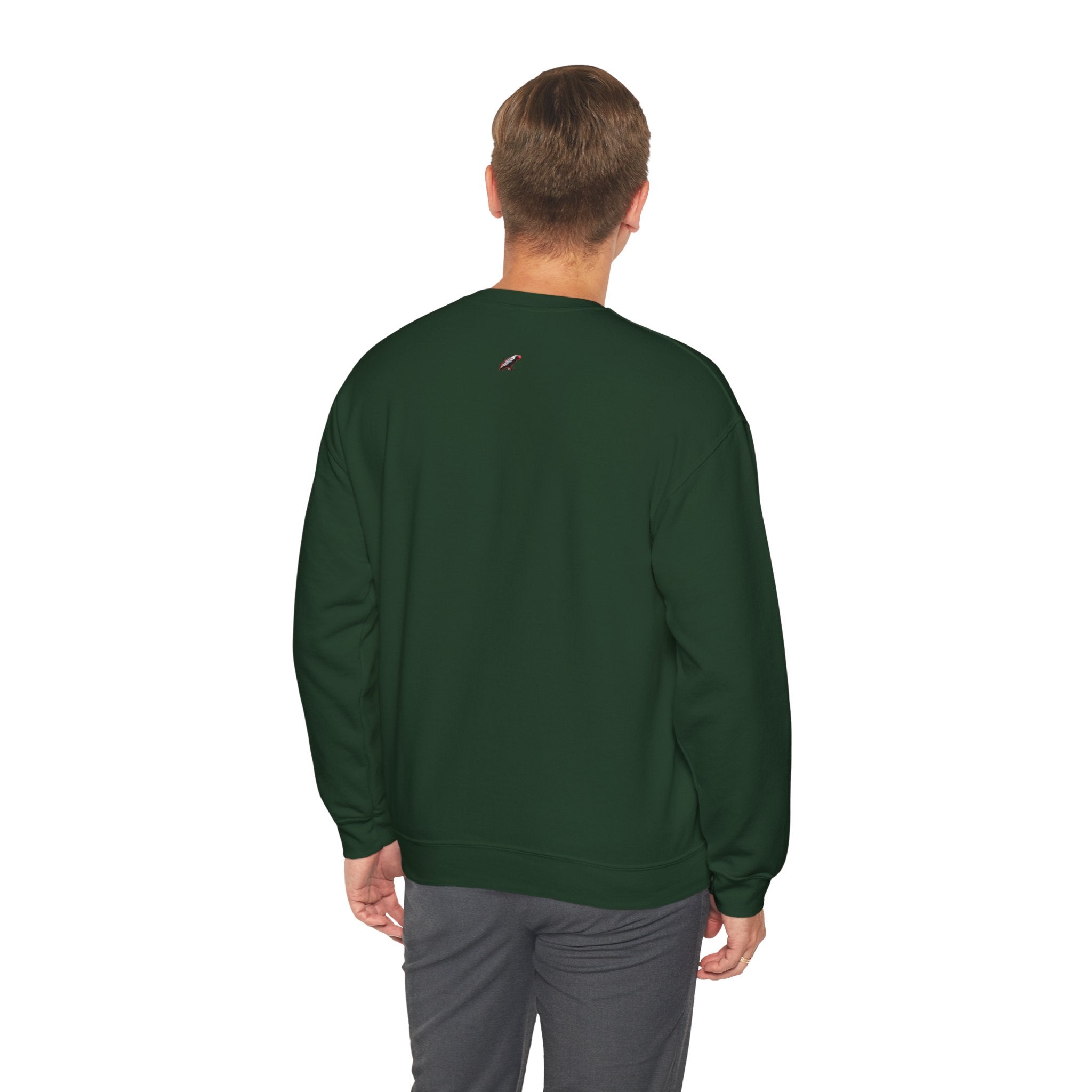 Happiness Pursuit Crewneck Sweatshirt — "Only the Pursuit is Guaranteed" Graphic Printify