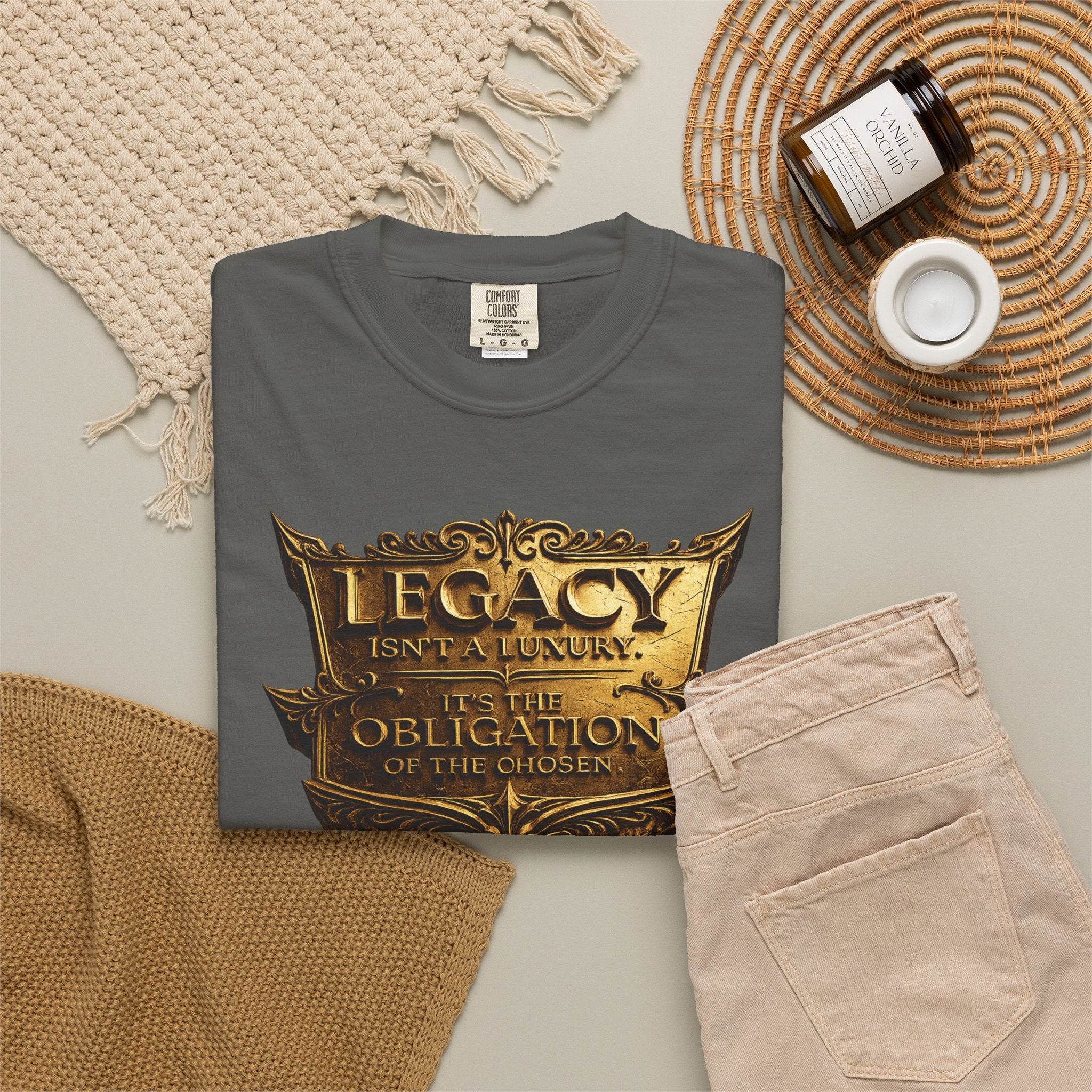 Legacy & Honor Trophy T-Shirt – "Legacy is an Obligation" Graphic Tee Printify