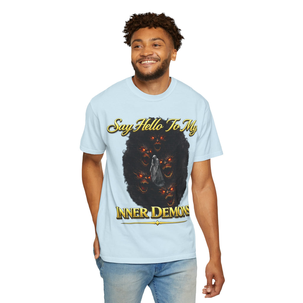 Inner Demons T-Shirt — "Say Hello To My Inner Demons" Graphic Tee Printify