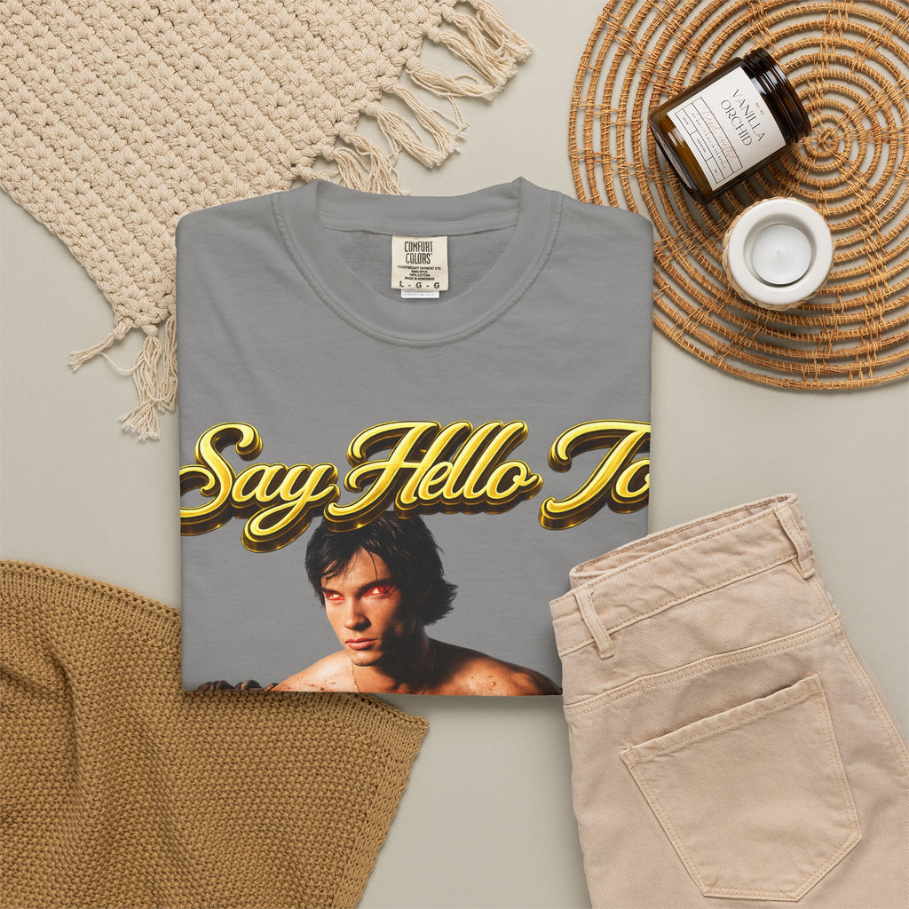 T-Shirt — Say Hello To The House of El Graphic Tee Printify