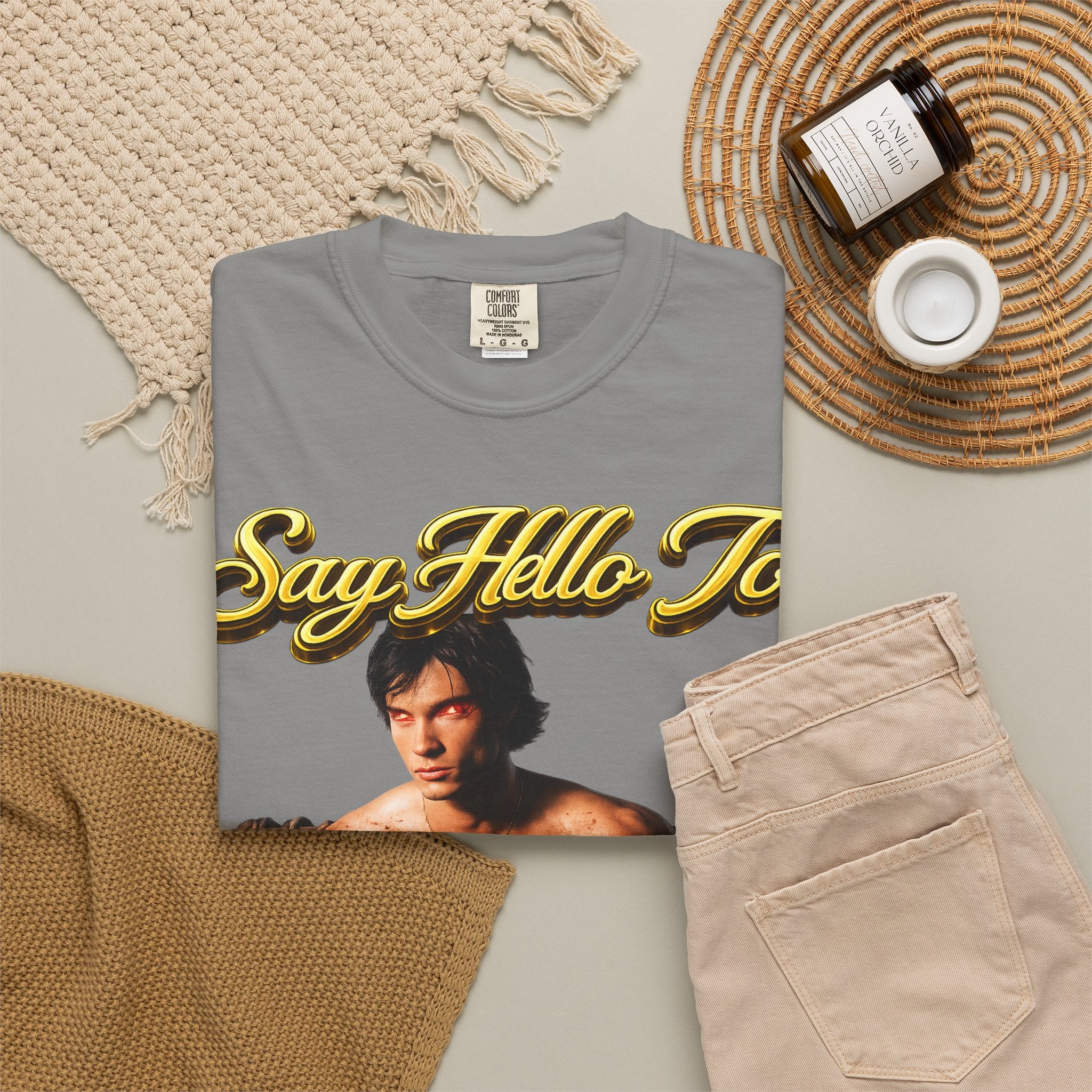 T-Shirt — Say Hello To The House of El Graphic Tee Printify