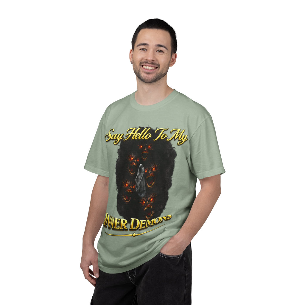 Inner Demons T-Shirt — "Say Hello To My Inner Demons" Graphic Tee Printify