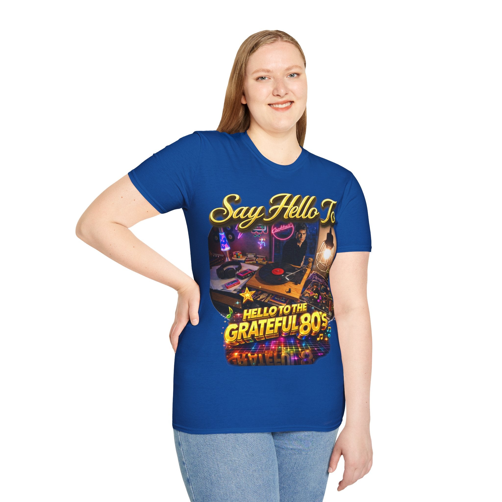 Say Hello To The Grateful 80s T-Shirt — Retro 80s Music Vintage Tee Printify