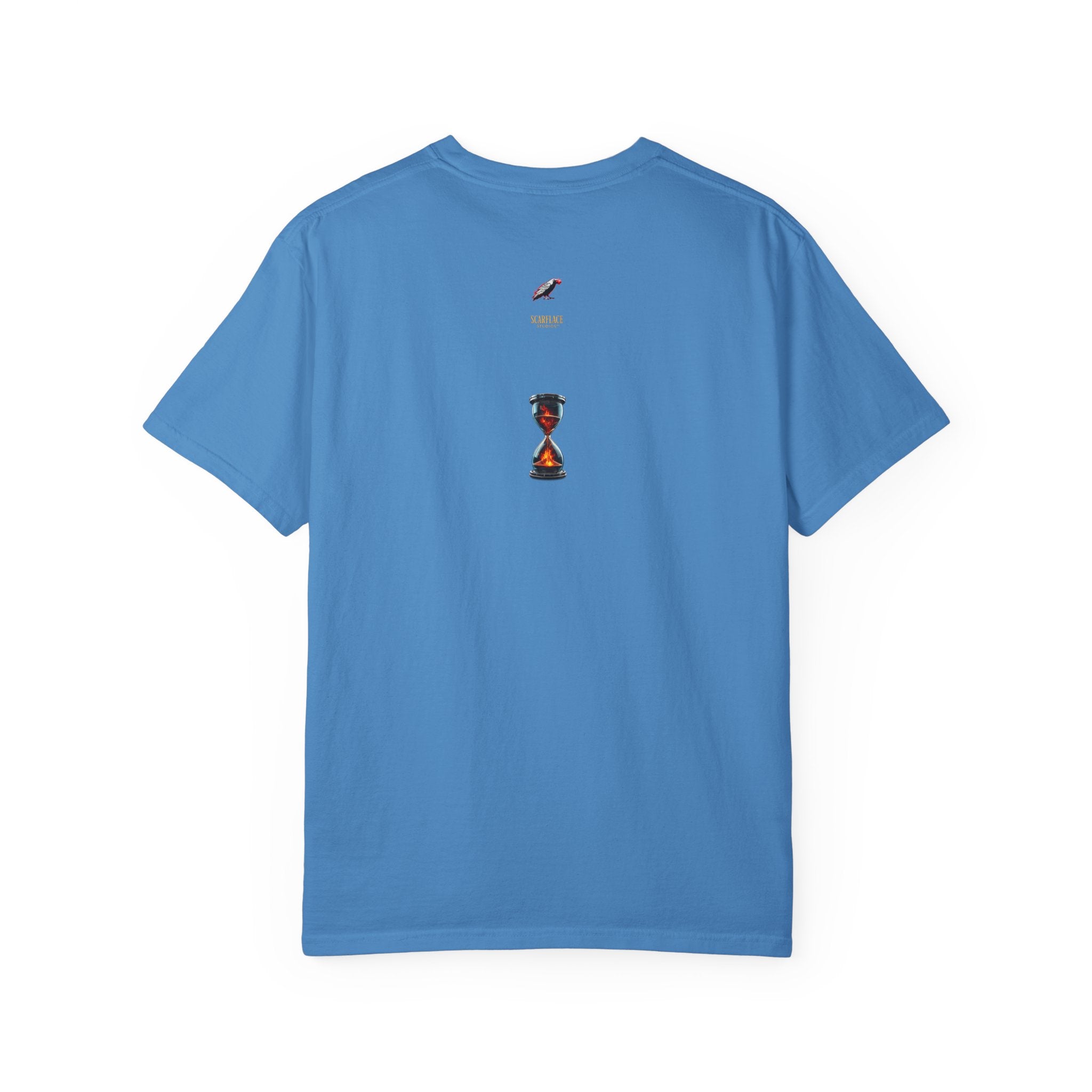 Say Hello To Time Hourglass Graphic T-Shirt — "The Only Conceivable Consistency Is Time" Printify
