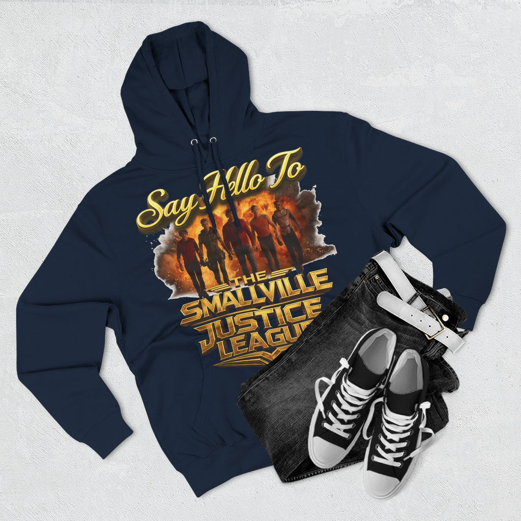 Smallville 'Say Hello To Smallville Justice League' Vintage TV Hoodie Printify