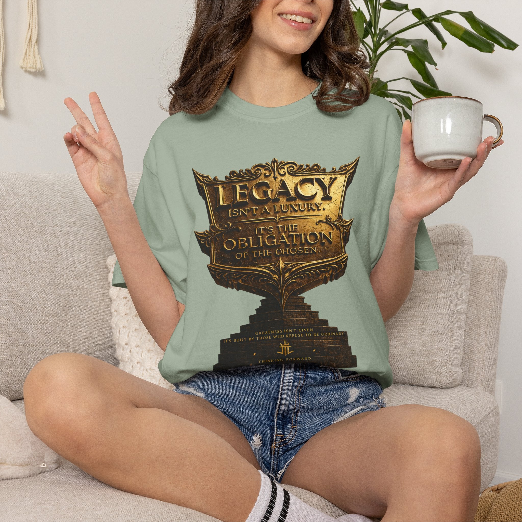 Legacy & Honor Trophy T-Shirt – "Legacy is an Obligation" Graphic Tee Printify