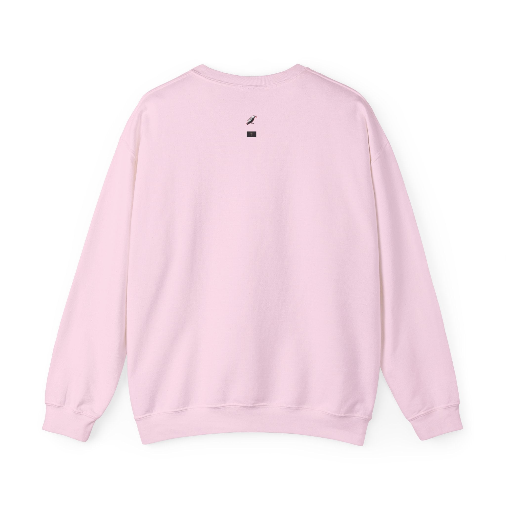 Crewneck Sweatshirt — Times Square Photo with Motivational Script “Nothing Out Here Helps You… That’s What Makes You Stronger” Printify