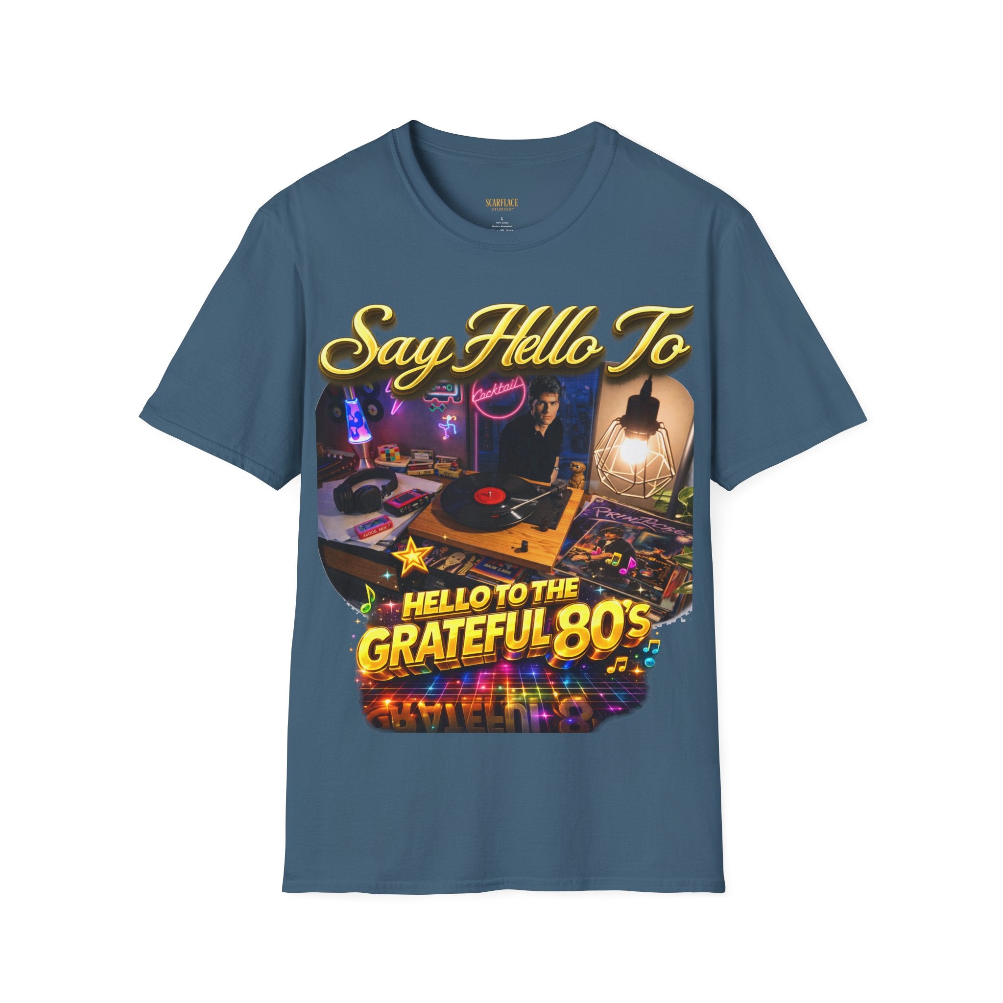 Say Hello To The Grateful 80s T-Shirt — Retro 80s Music Vintage Tee Printify