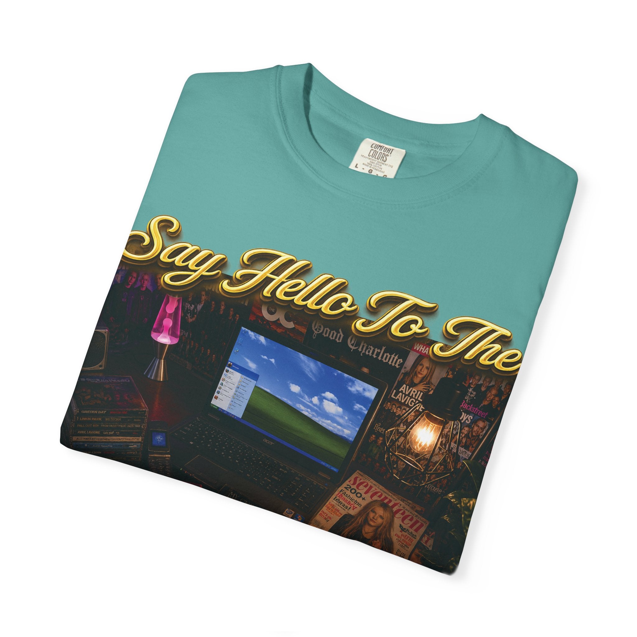 Knees Up Noughties Graphic T-Shirt — Retro MySpace Throwback Tee Printify