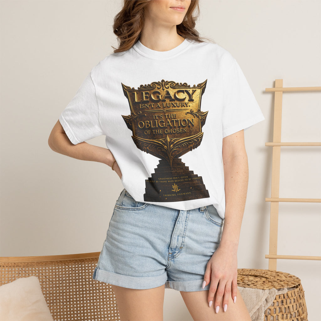 Legacy & Honor Trophy T-Shirt – "Legacy is an Obligation" Graphic Tee Printify