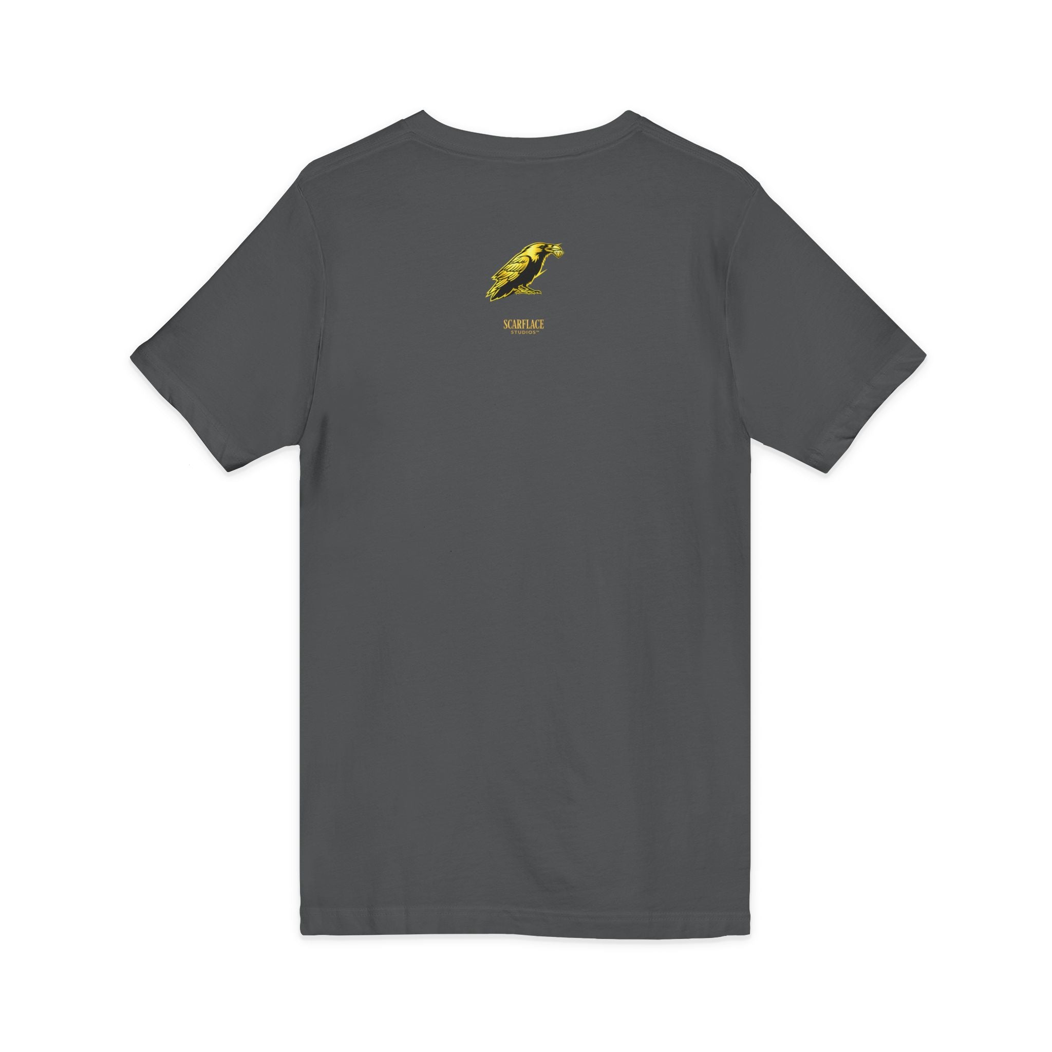 OK Mahn! V-Neck Tee — Vintage Laugh Meme T-Shirt Scarflace Studios Printify
