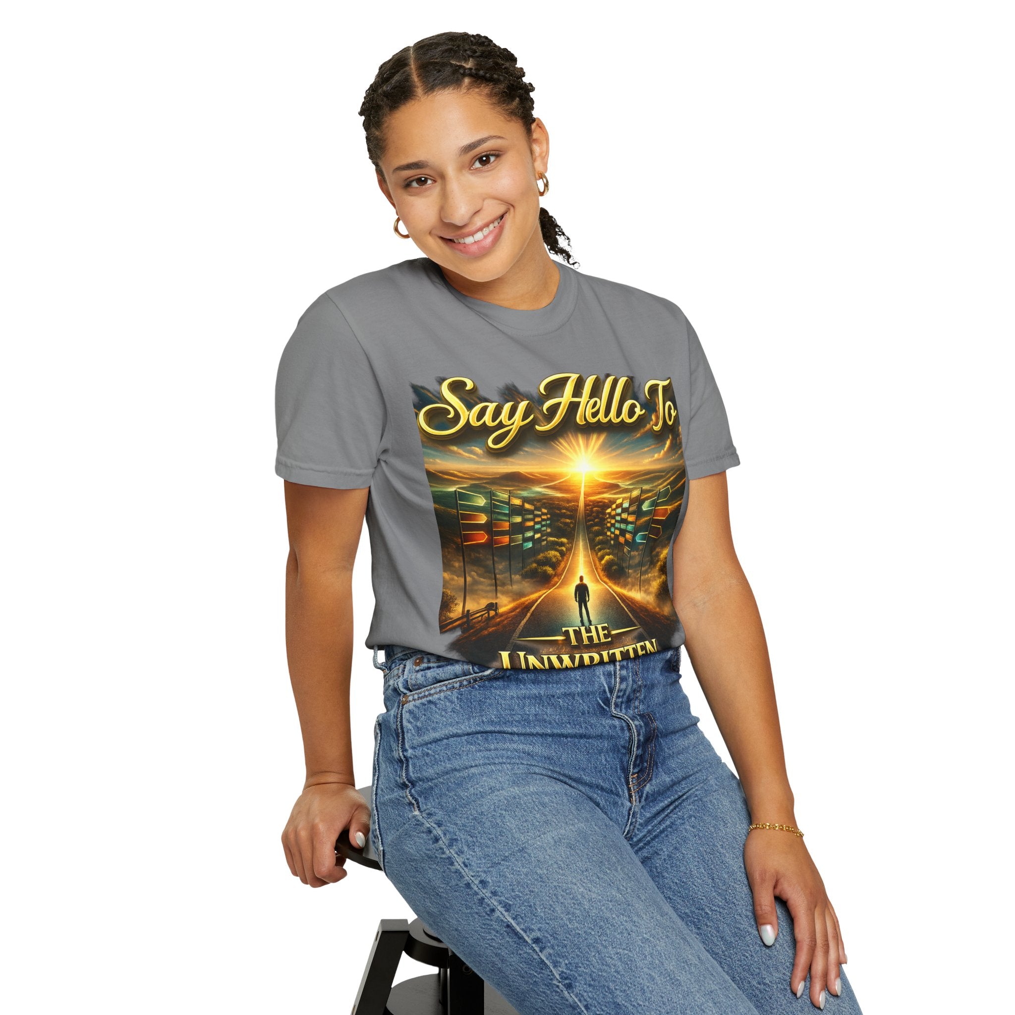 Say Hello To The Unwritten Book Of The Road T-Shirt Printify