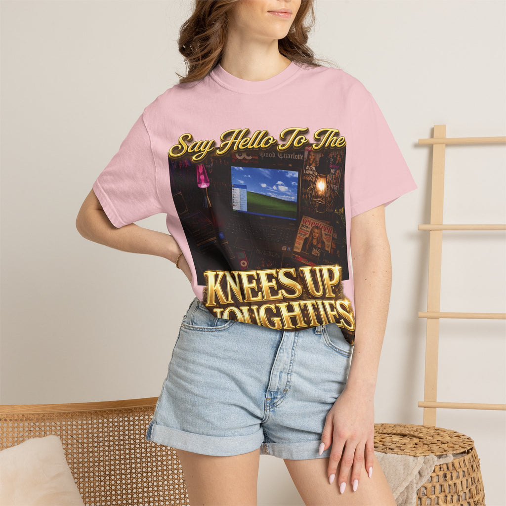 Knees Up Noughties Graphic T-Shirt — Retro MySpace Throwback Tee Printify