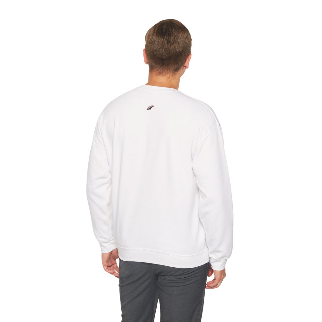 Working From Home Sweatshirt – "Say Hello To" Scenic Home Office Crewneck Printify