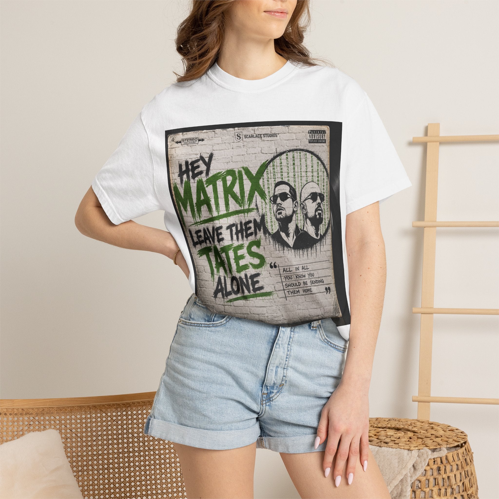 Hey Matrix Leave Them Tates Alone T-Shirt Printify