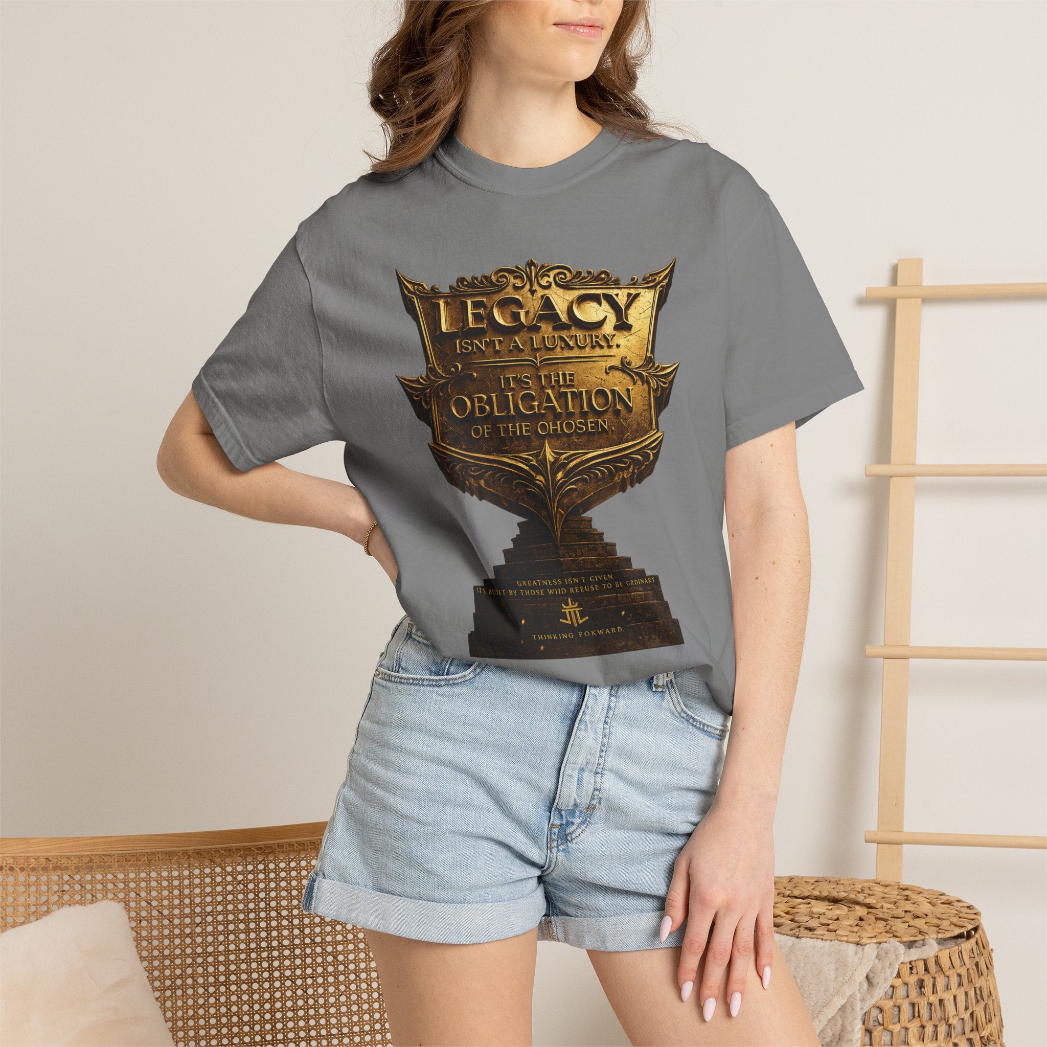 Legacy & Honor Trophy T-Shirt – "Legacy is an Obligation" Graphic Tee Printify