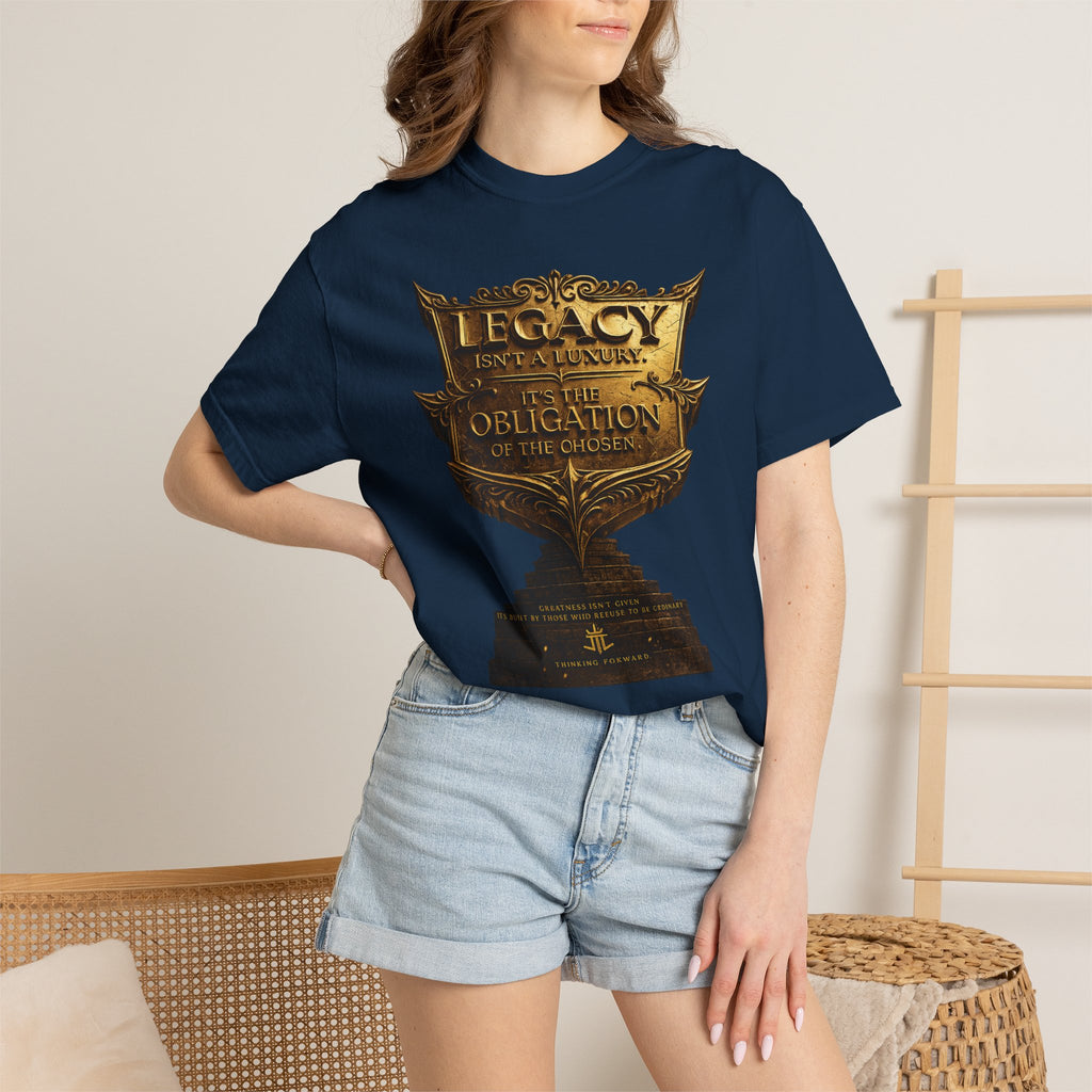 Legacy & Honor Trophy T-Shirt – "Legacy is an Obligation" Graphic Tee Printify