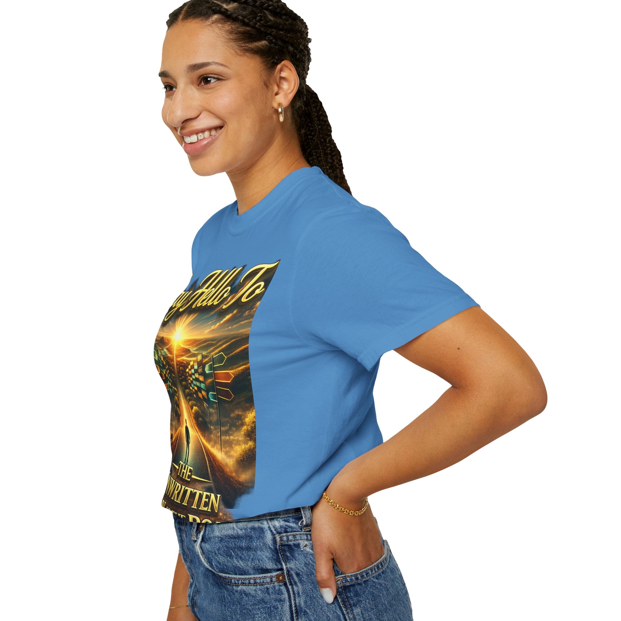 Say Hello To The Unwritten Book Of The Road T-Shirt Printify