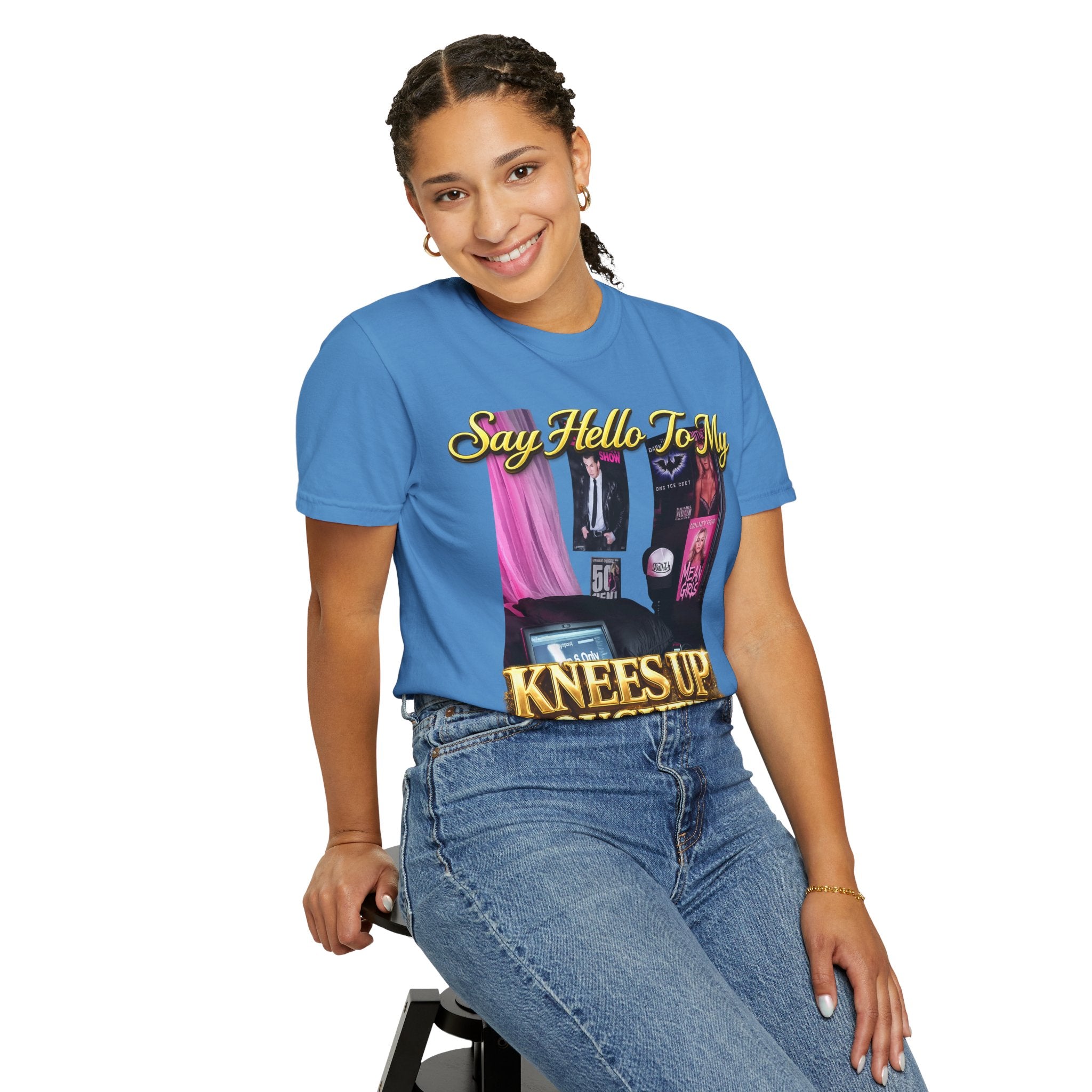 Knees Up Noughties Graphic T-Shirt — Retro MySpace Pop Culture Tee Printify