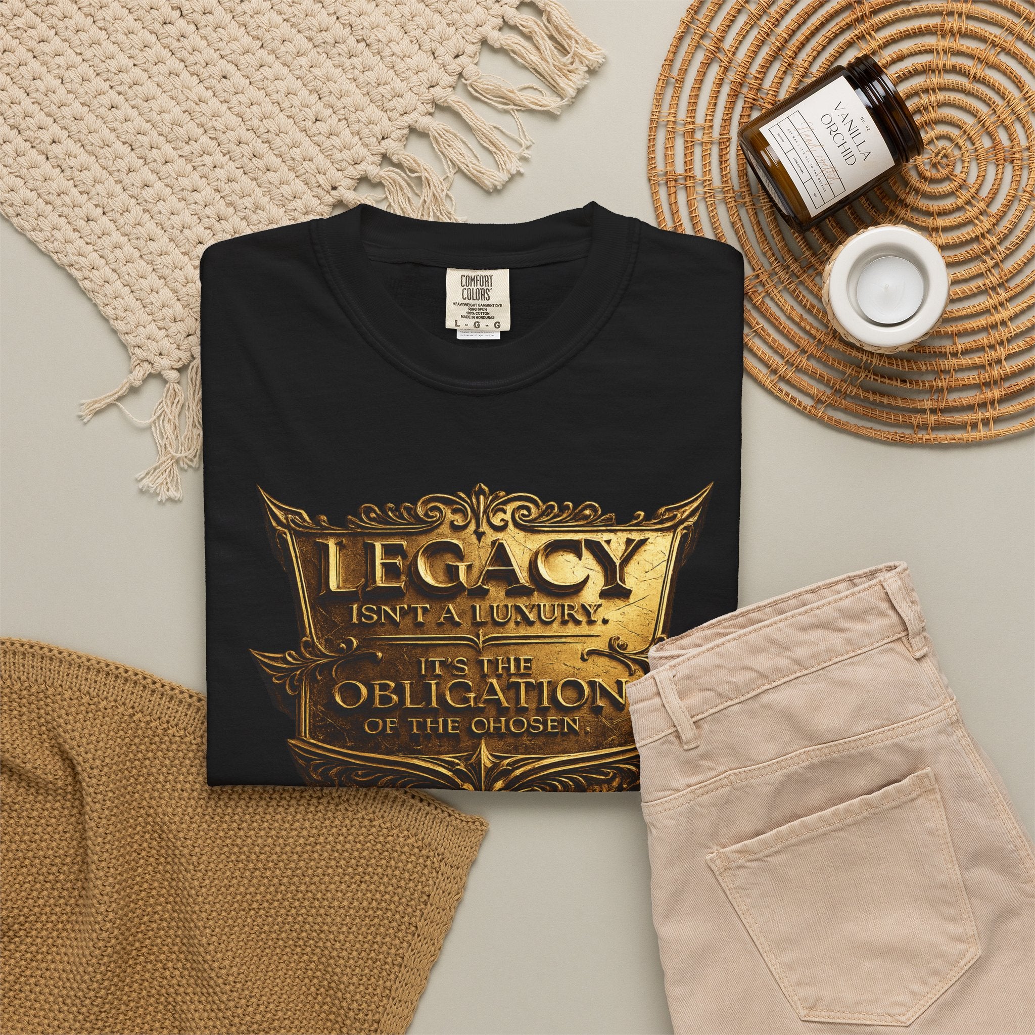 Legacy & Honor Trophy T-Shirt – "Legacy is an Obligation" Graphic Tee Printify
