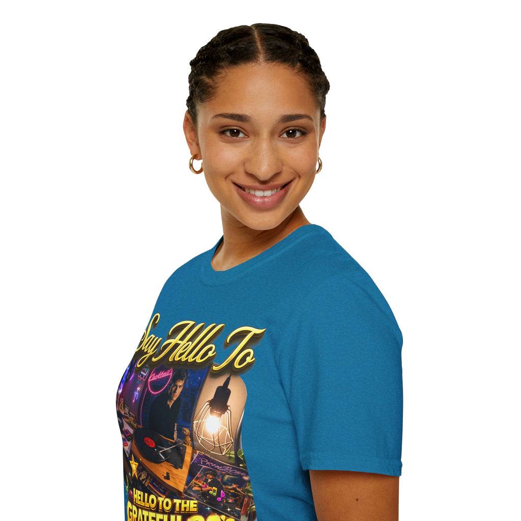 Say Hello To The Grateful 80s T-Shirt — Retro 80s Music Vintage Tee Printify