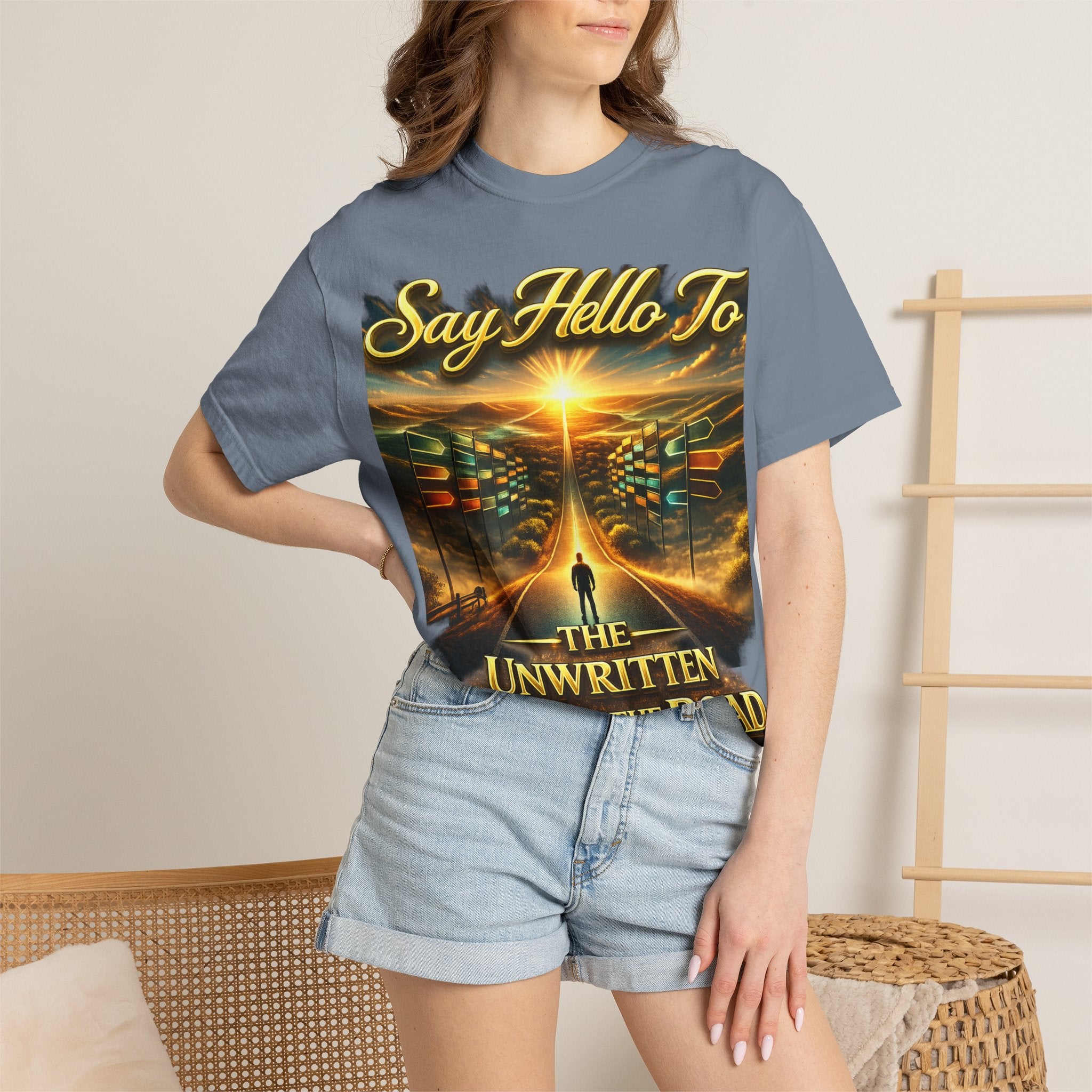 Say Hello To The Unwritten Book Of The Road T-Shirt Printify