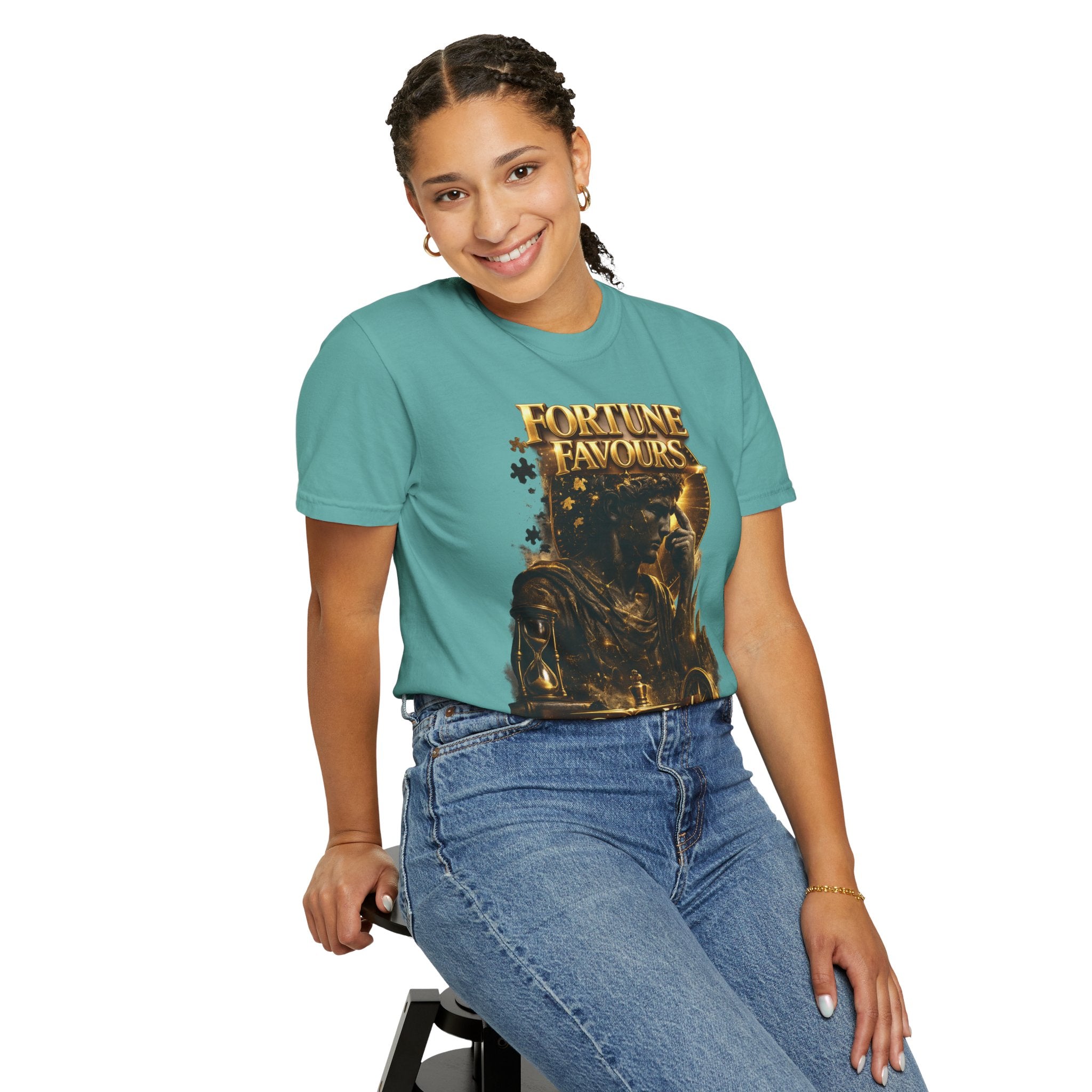 Fortune Favours Prepared Mind T-Shirt — Medieval Knight Graphic Tee Printify