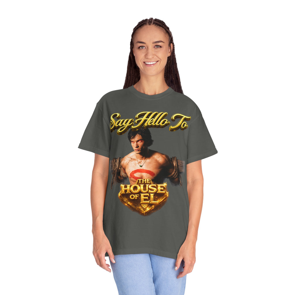 T-Shirt — Say Hello To The House of El Graphic Tee Printify