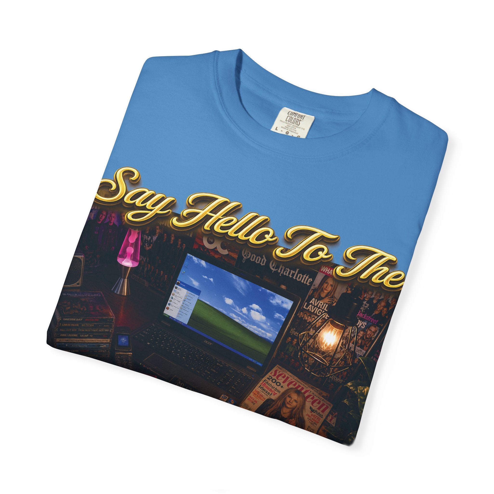 Knees Up Noughties Graphic T-Shirt — Retro MySpace Throwback Tee Printify