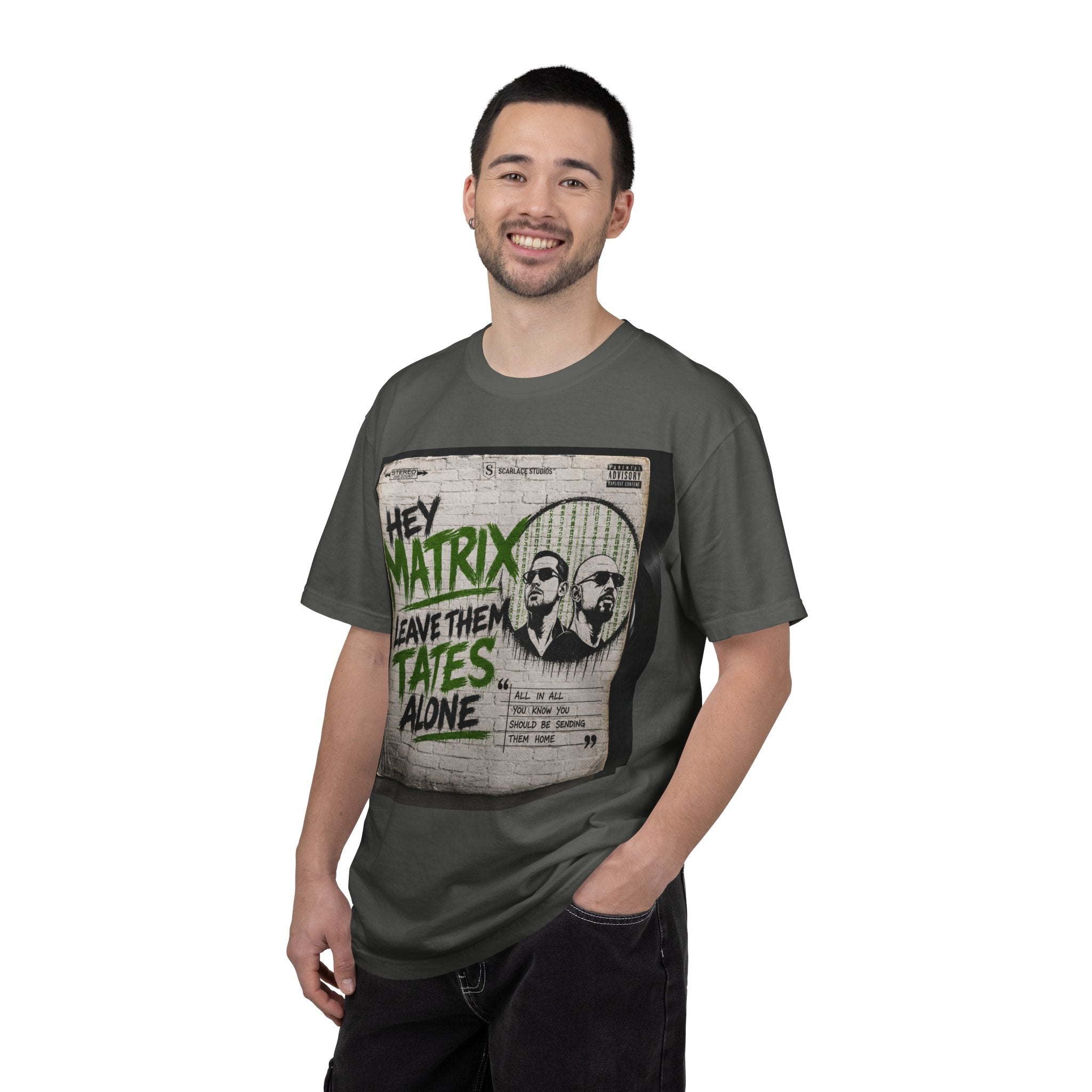 Hey Matrix Leave Them Tates Alone T-Shirt Printify
