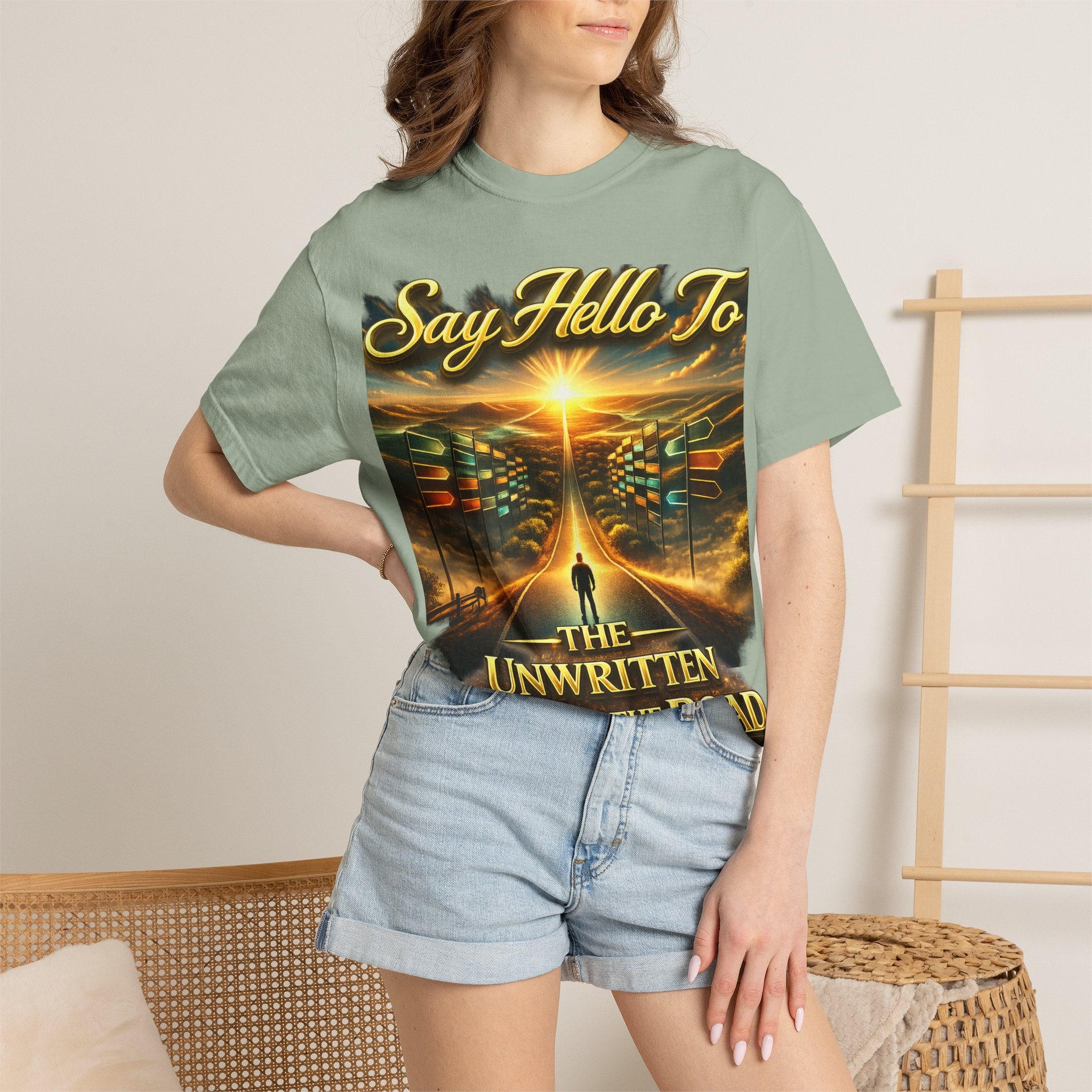 Say Hello To The Unwritten Book Of The Road T-Shirt Printify