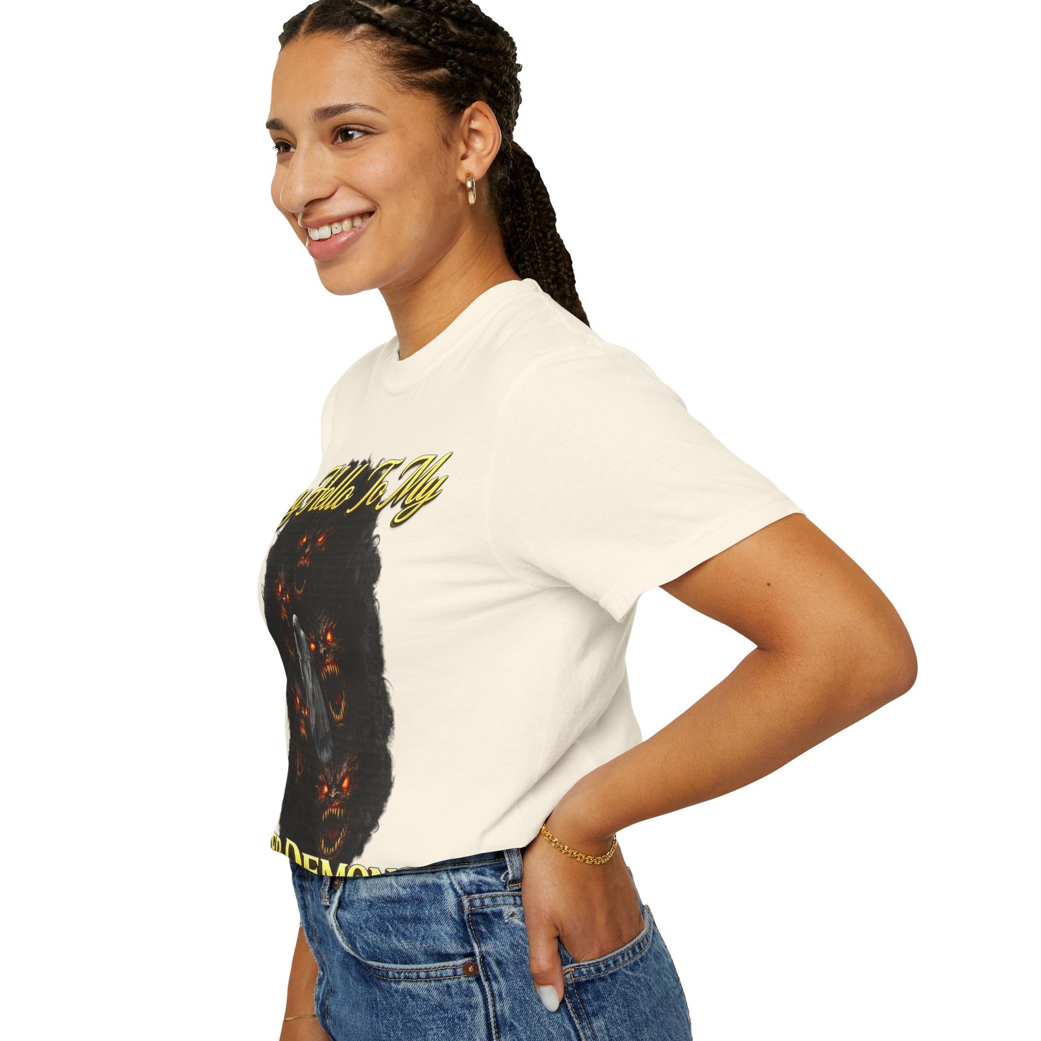 Inner Demons T-Shirt — "Say Hello To My Inner Demons" Graphic Tee Printify