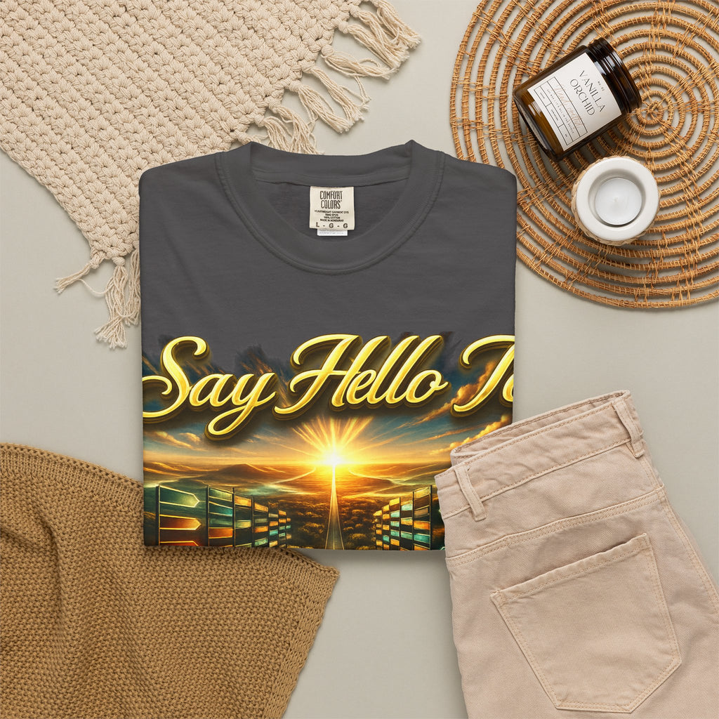 Say Hello To The Unwritten Book Of The Road T-Shirt Printify