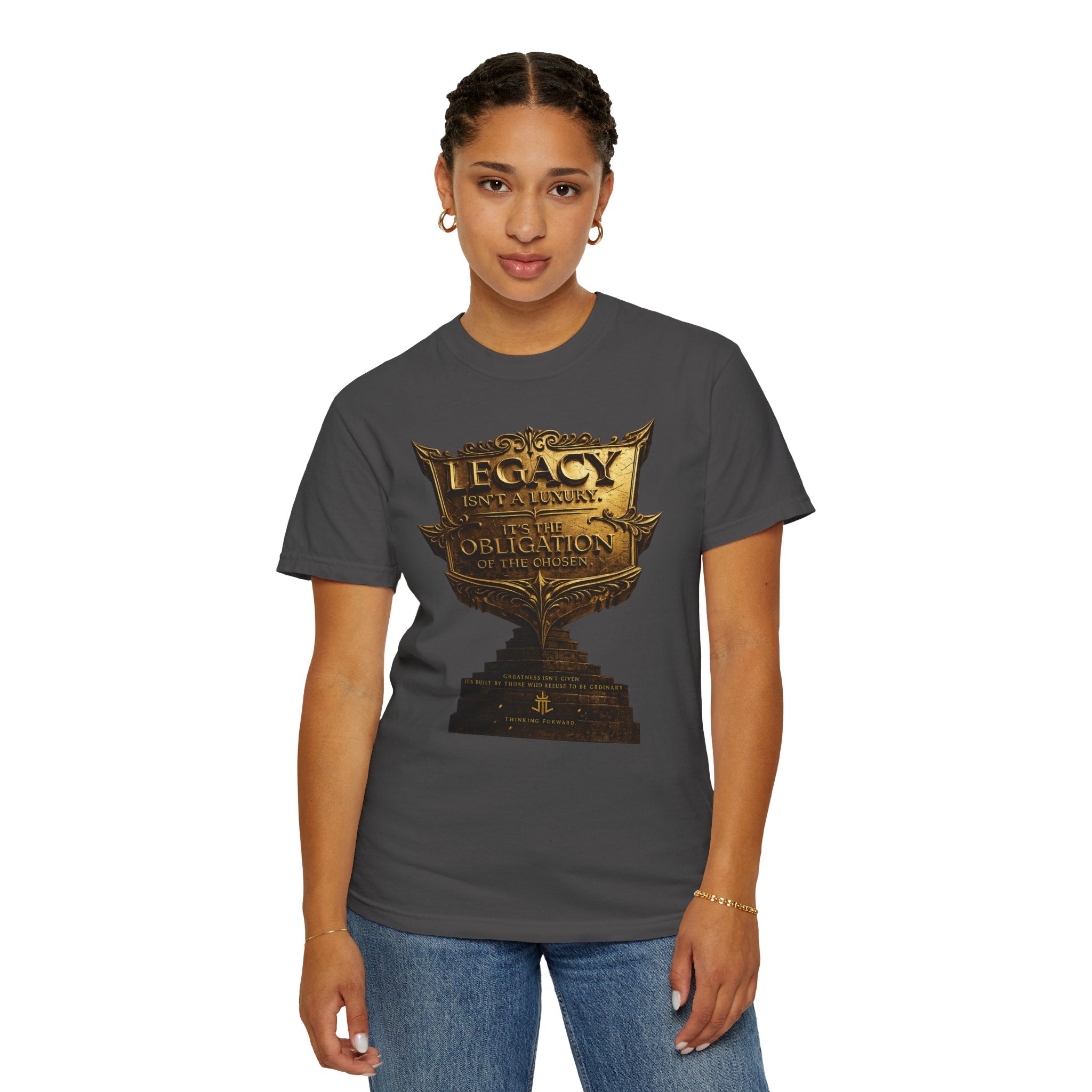 Legacy & Honor Trophy T-Shirt – "Legacy is an Obligation" Graphic Tee Printify