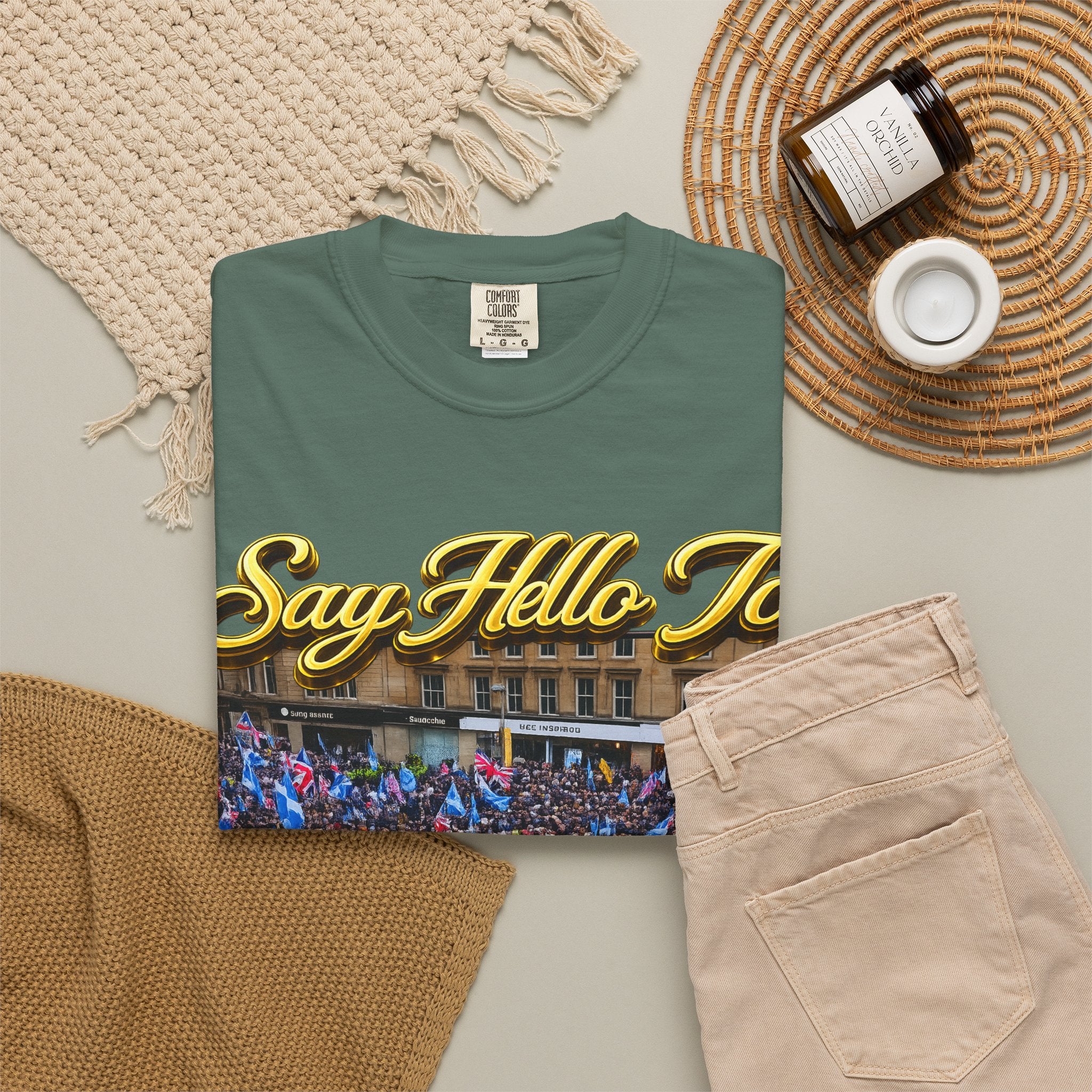 Say Hello To Scotland Saying Send Them Home T-Shirt Printify