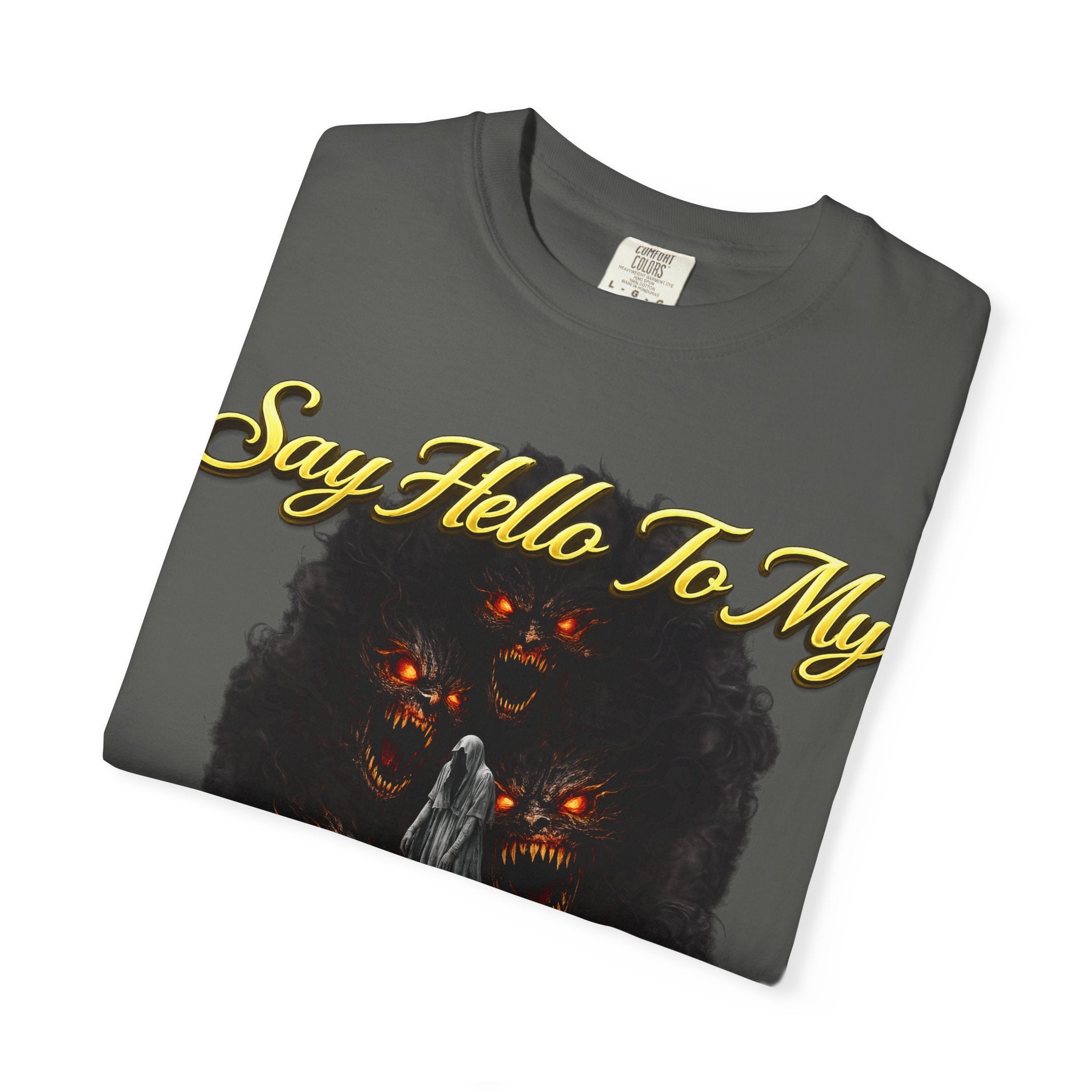 Inner Demons T-Shirt — "Say Hello To My Inner Demons" Graphic Tee Printify