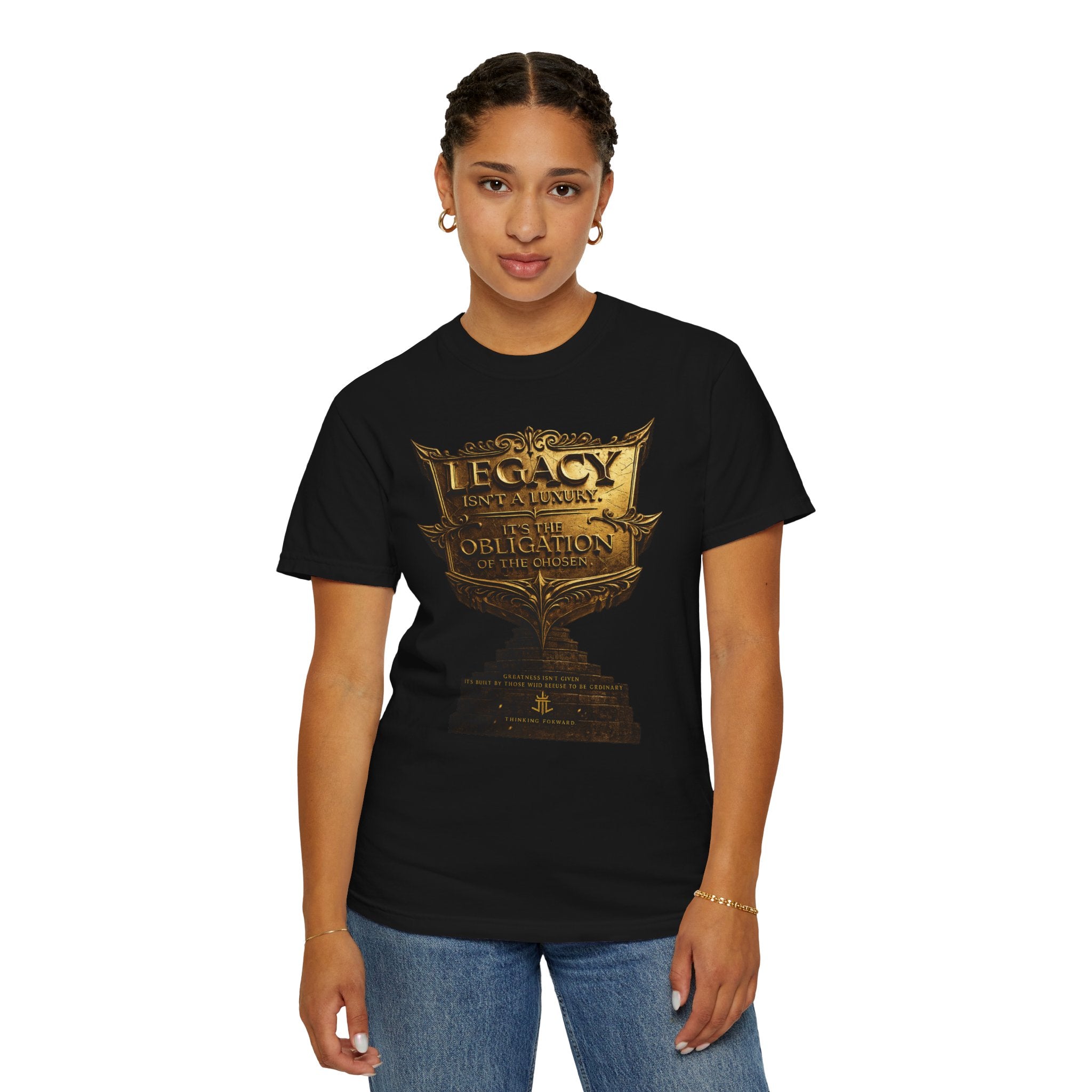 Legacy & Honor Trophy T-Shirt – "Legacy is an Obligation" Graphic Tee Printify