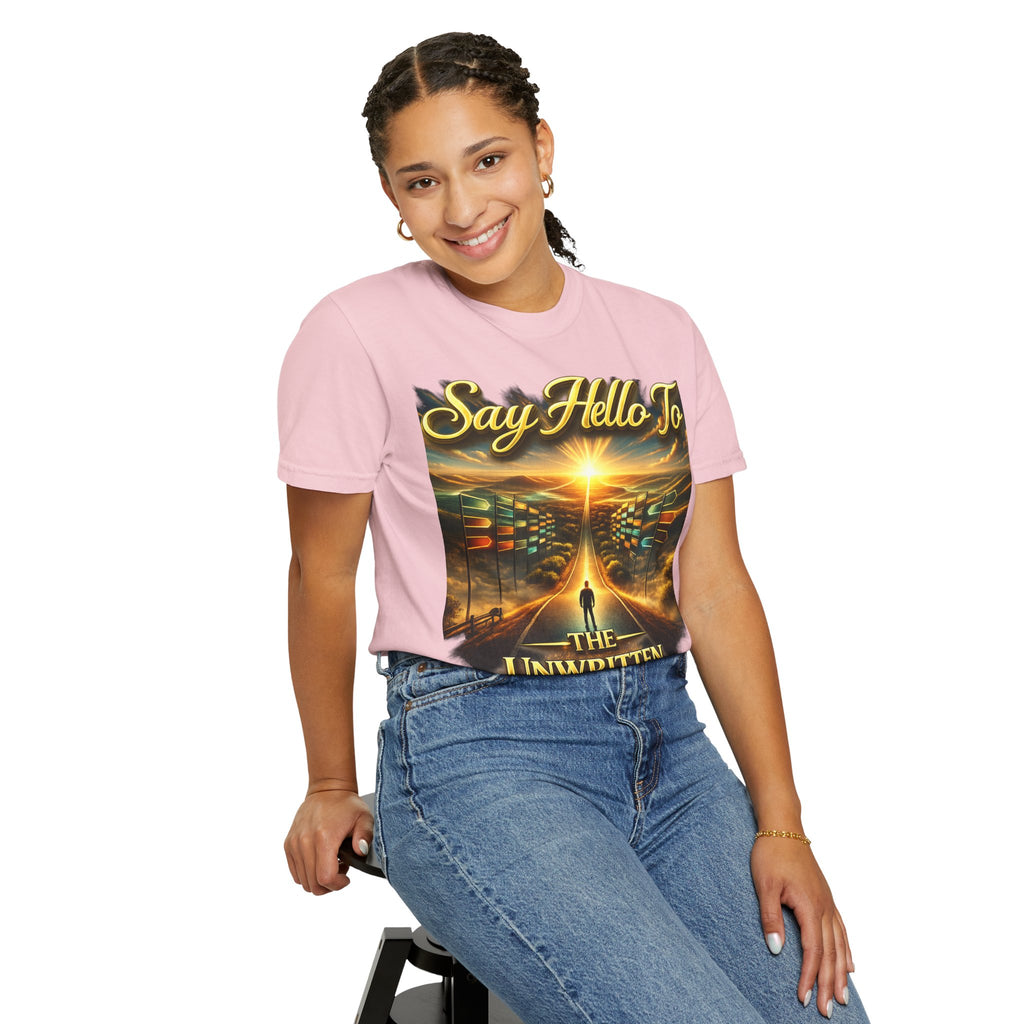 Say Hello To The Unwritten Book Of The Road T-Shirt Printify
