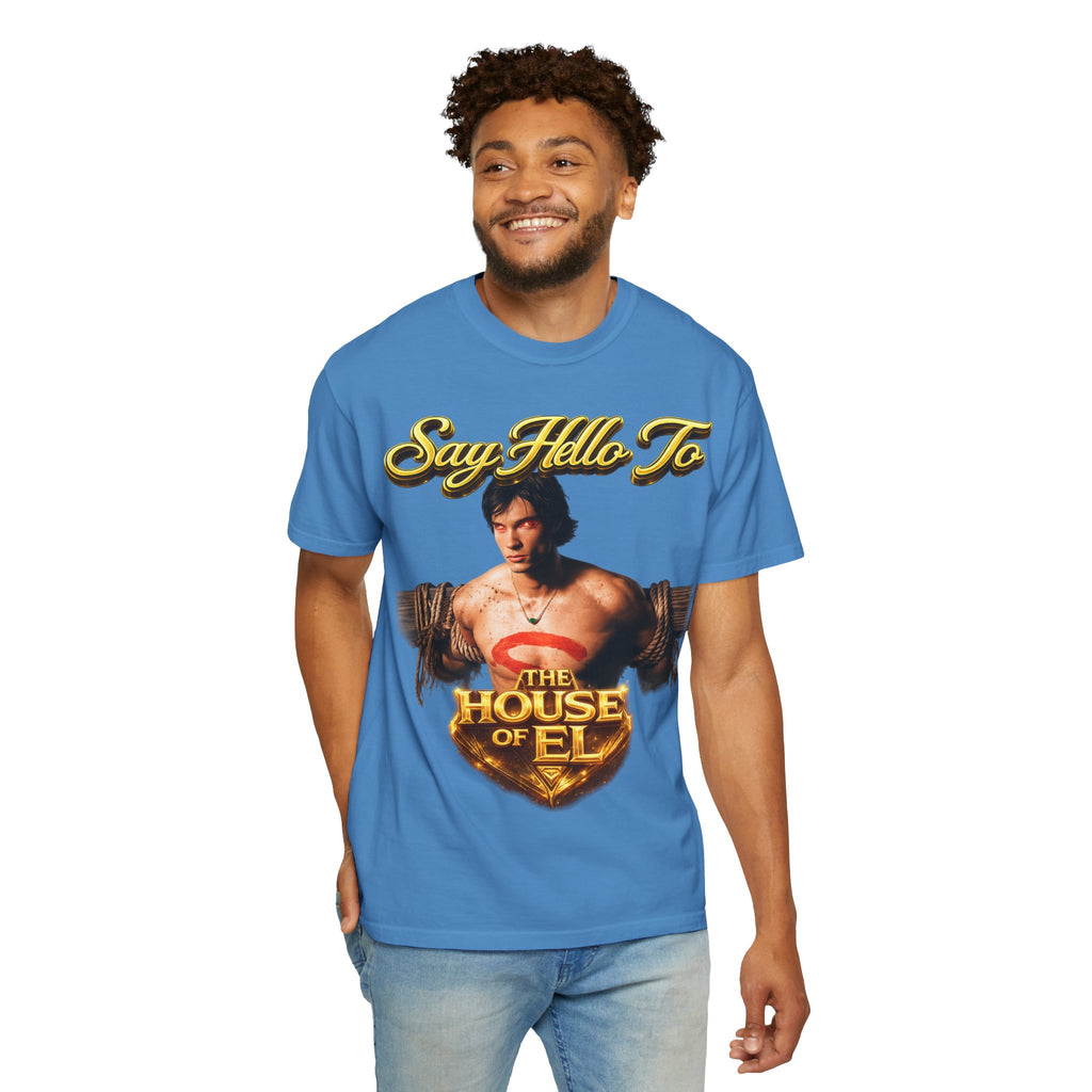 T-Shirt — Say Hello To The House of El Graphic Tee Printify