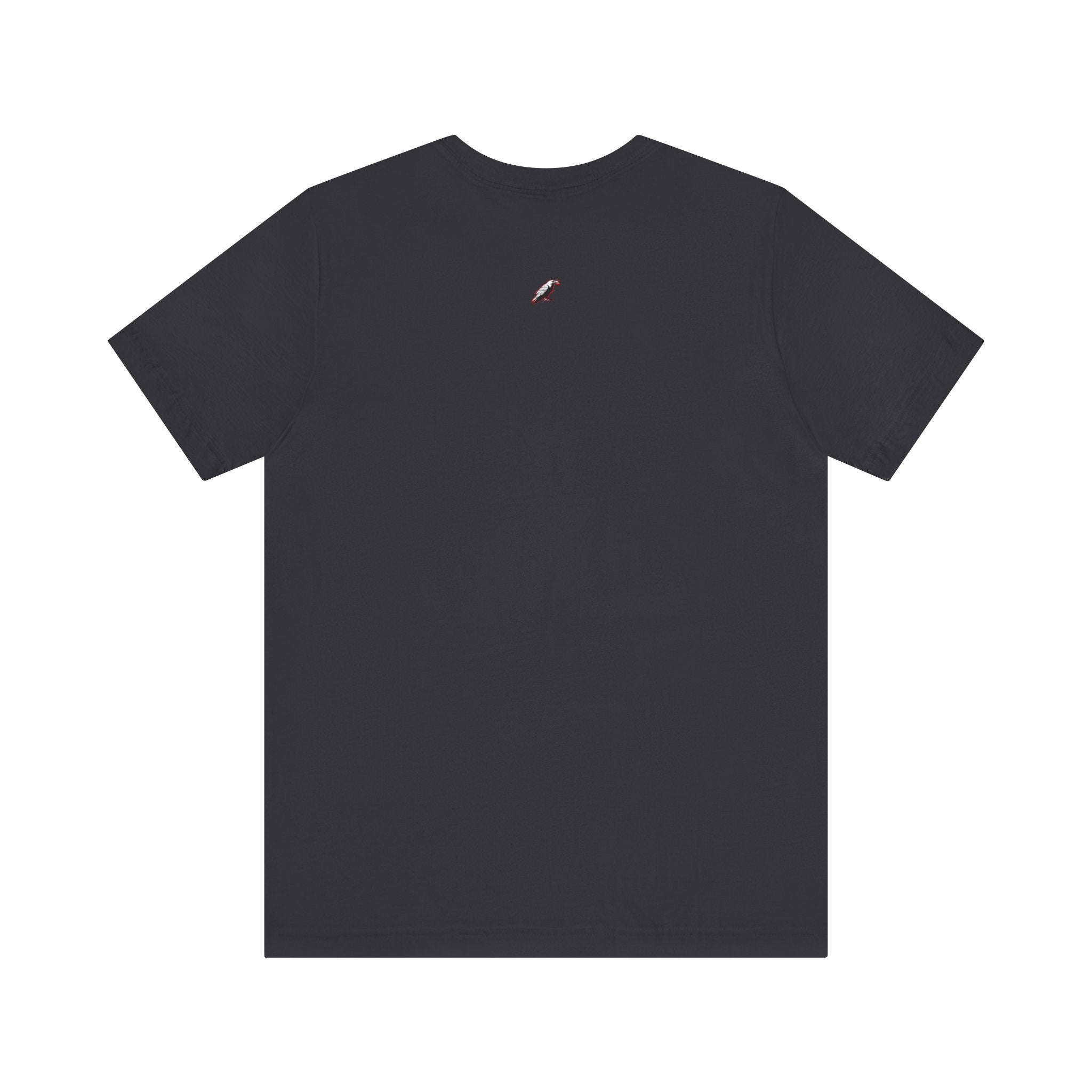 Horror Mask Split Face Tee — "Say Hello To Your Family and Friends" Graphic T-Shirt Printify