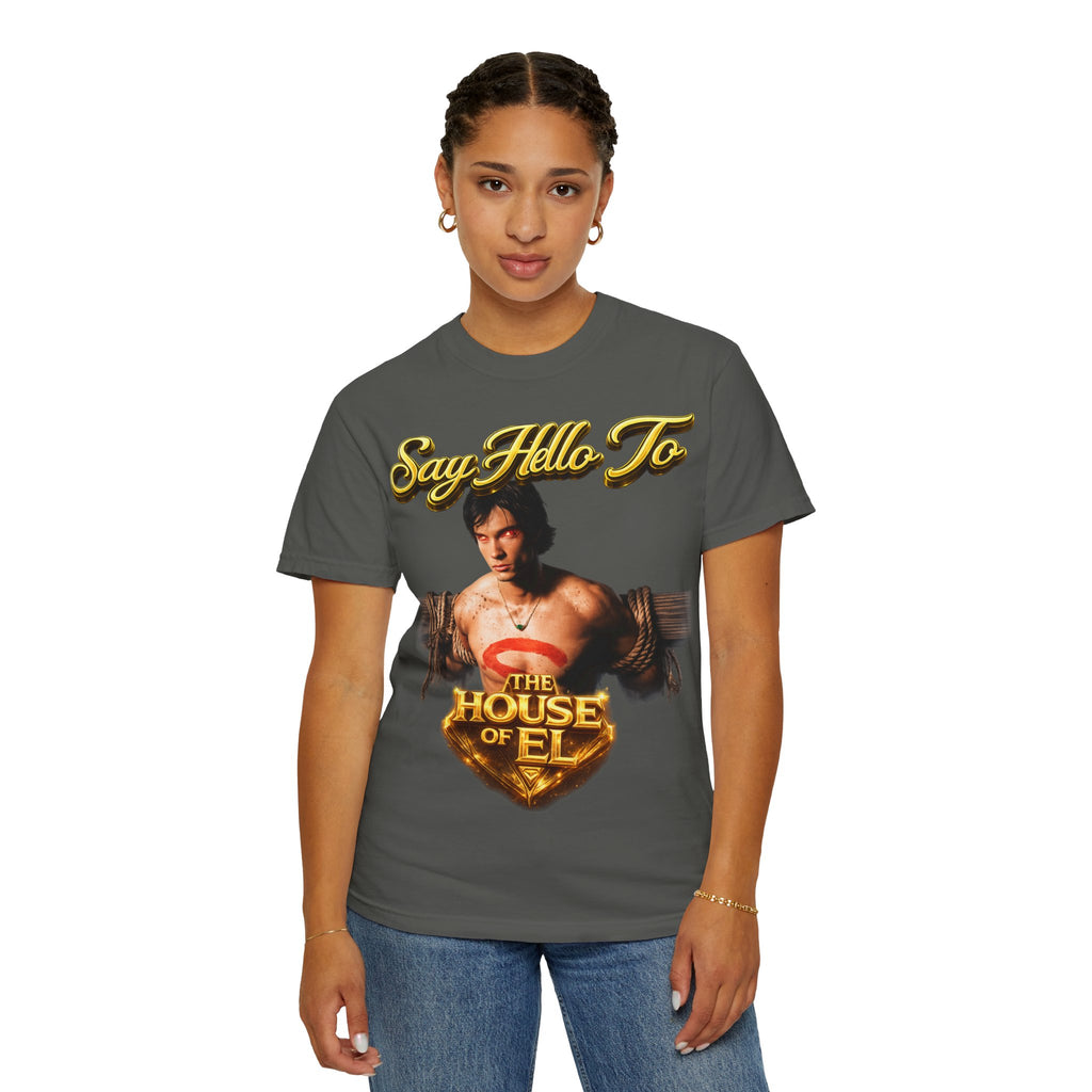 T-Shirt — Say Hello To The House of El Graphic Tee Printify
