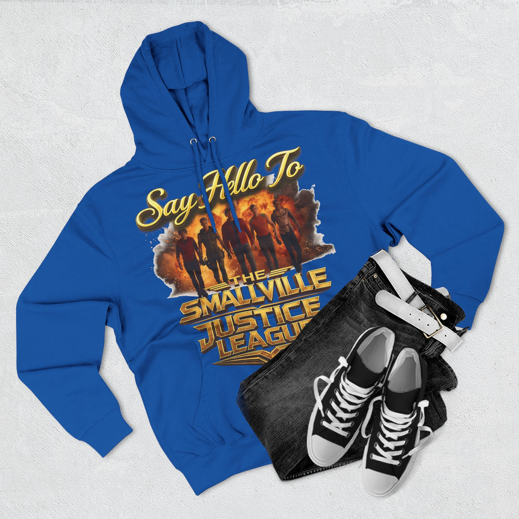 Smallville 'Say Hello To Smallville Justice League' Vintage TV Hoodie Printify