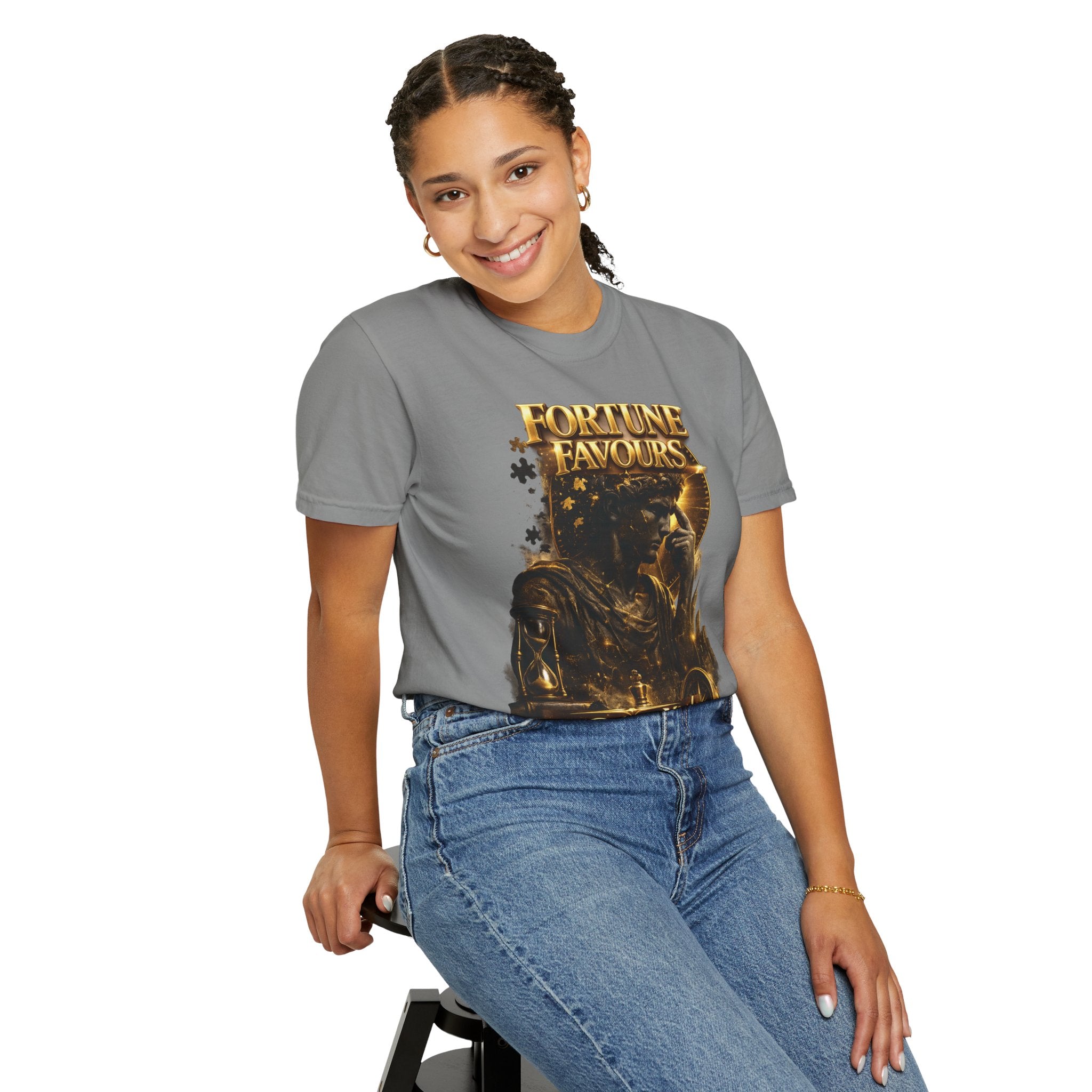 Fortune Favours Prepared Mind T-Shirt — Medieval Knight Graphic Tee Printify