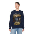 Happiness Pursuit Crewneck Sweatshirt — "Only the Pursuit is Guaranteed" Graphic Printify