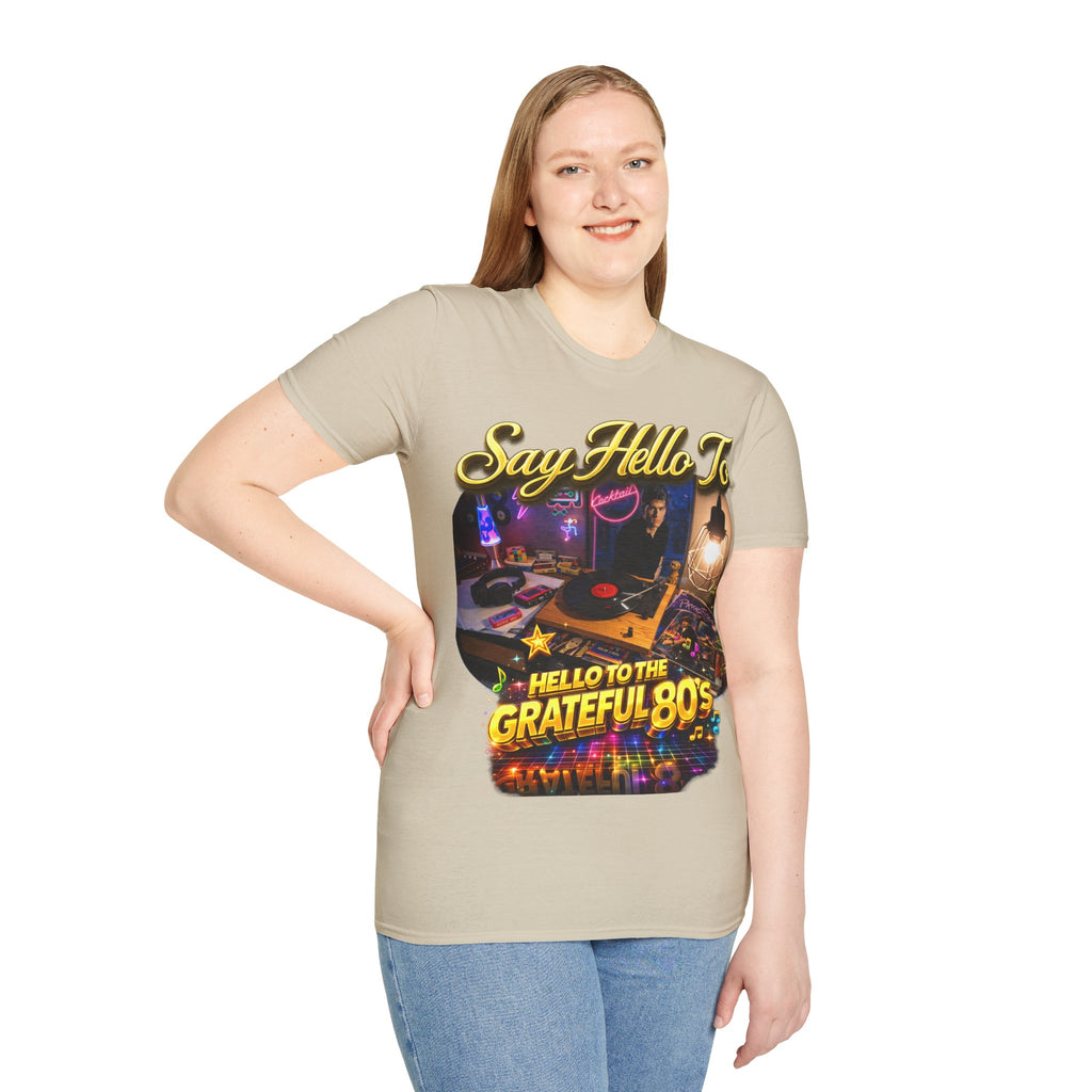 Say Hello To The Grateful 80s T-Shirt — Retro 80s Music Vintage Tee Printify